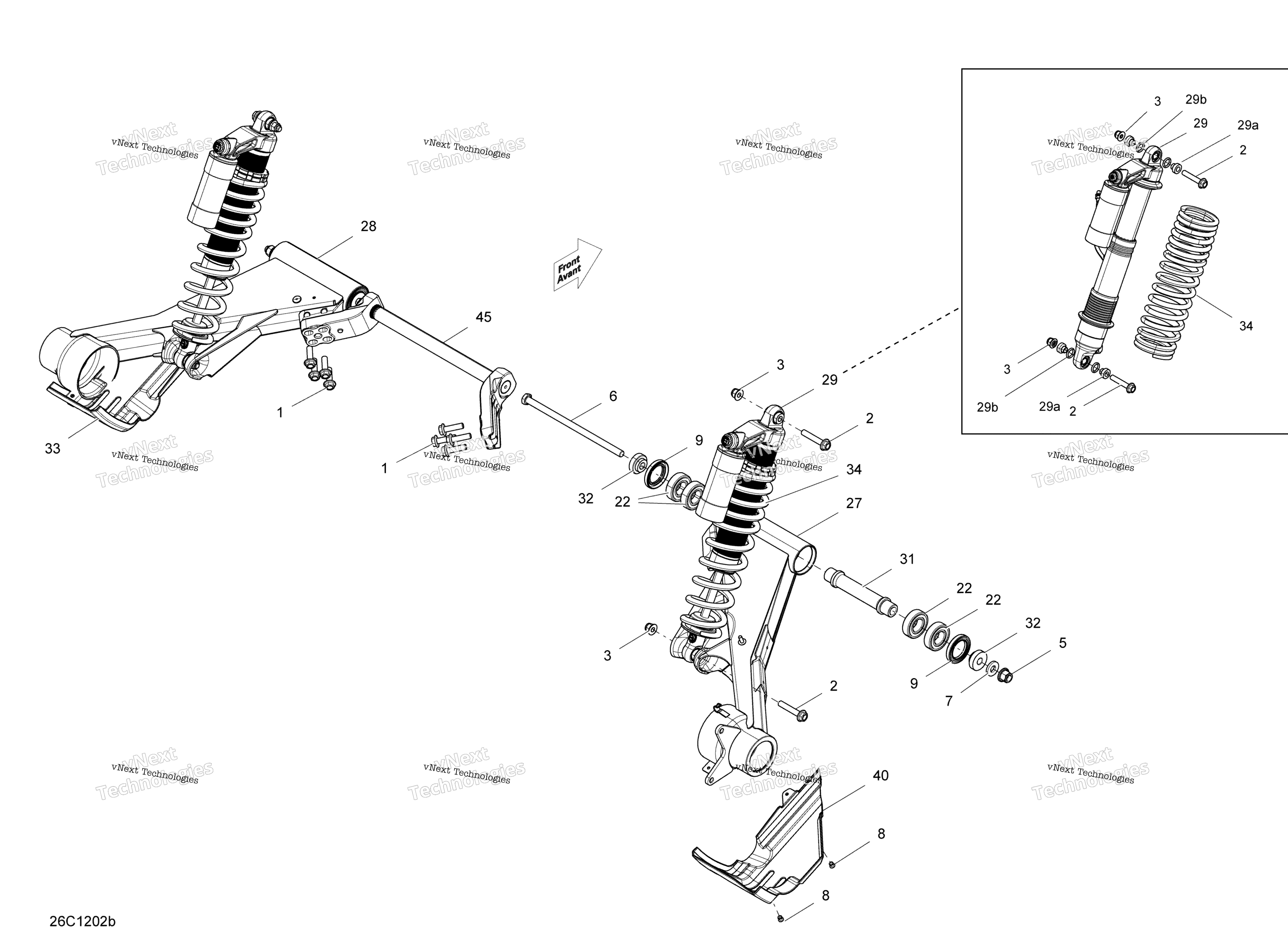 Задняя часть Suspension X Model