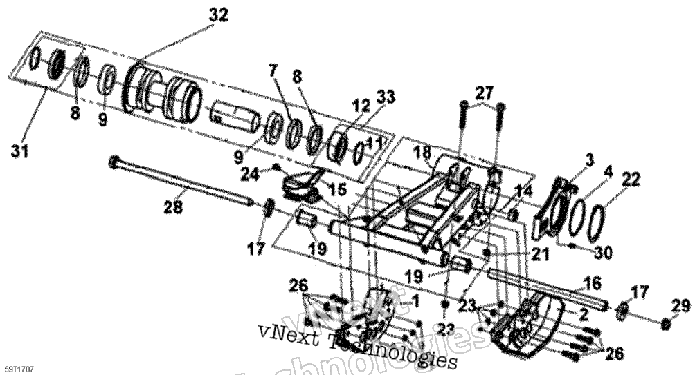 Задняя часть Swing Arm North America