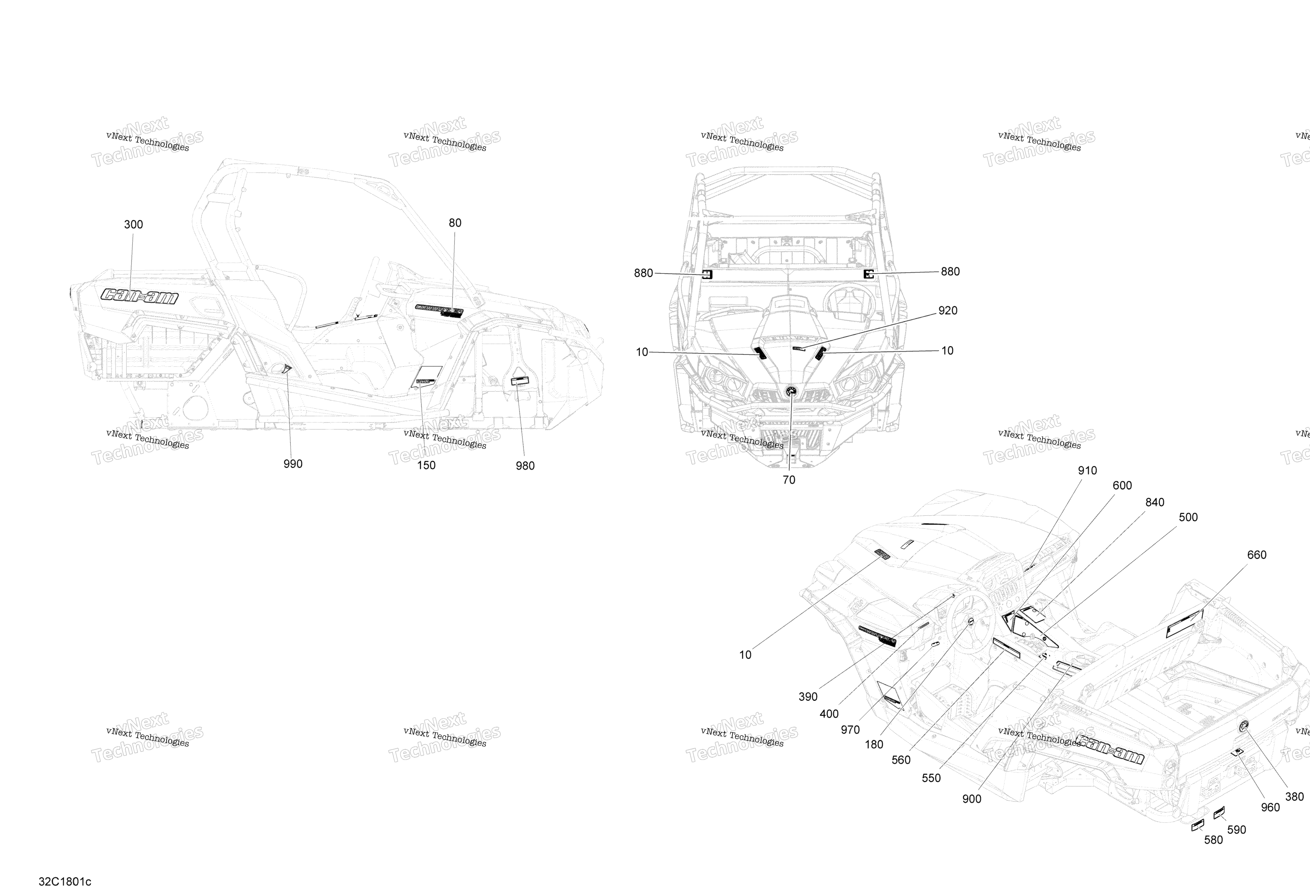 Наклейки Commander Non Max 1000R - Package Dps
