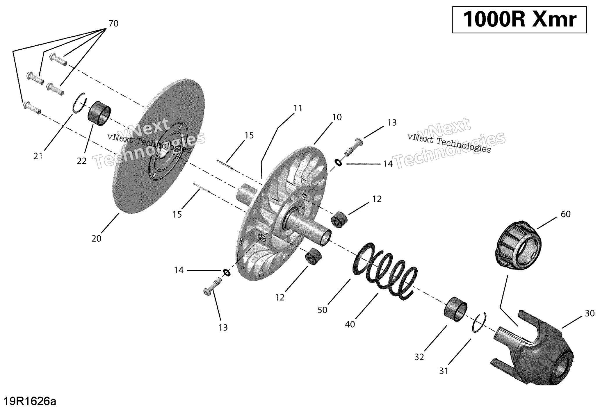 Transmission, Driven Pulley Xmr