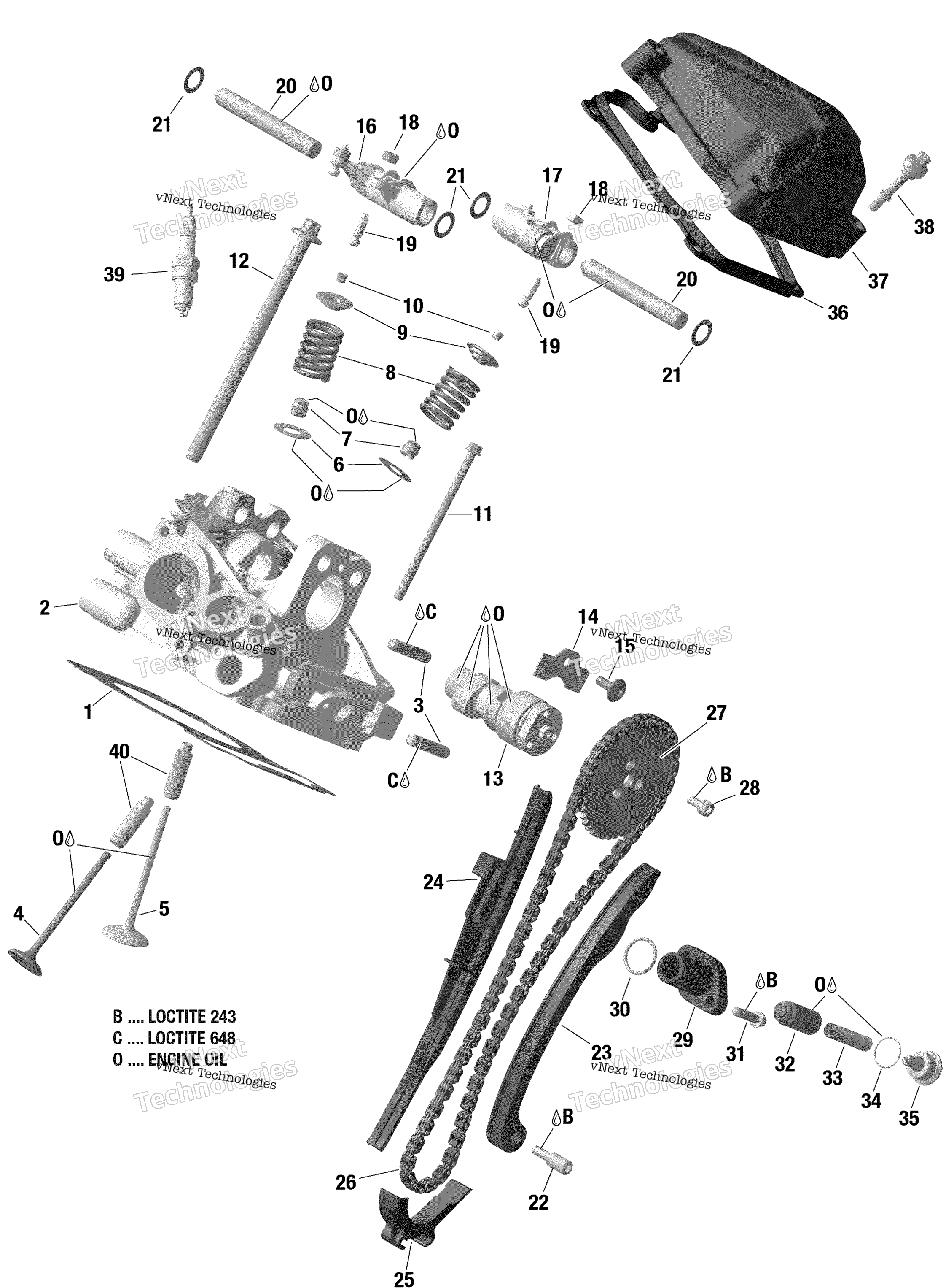 Цилиндр Head, Rear New T3