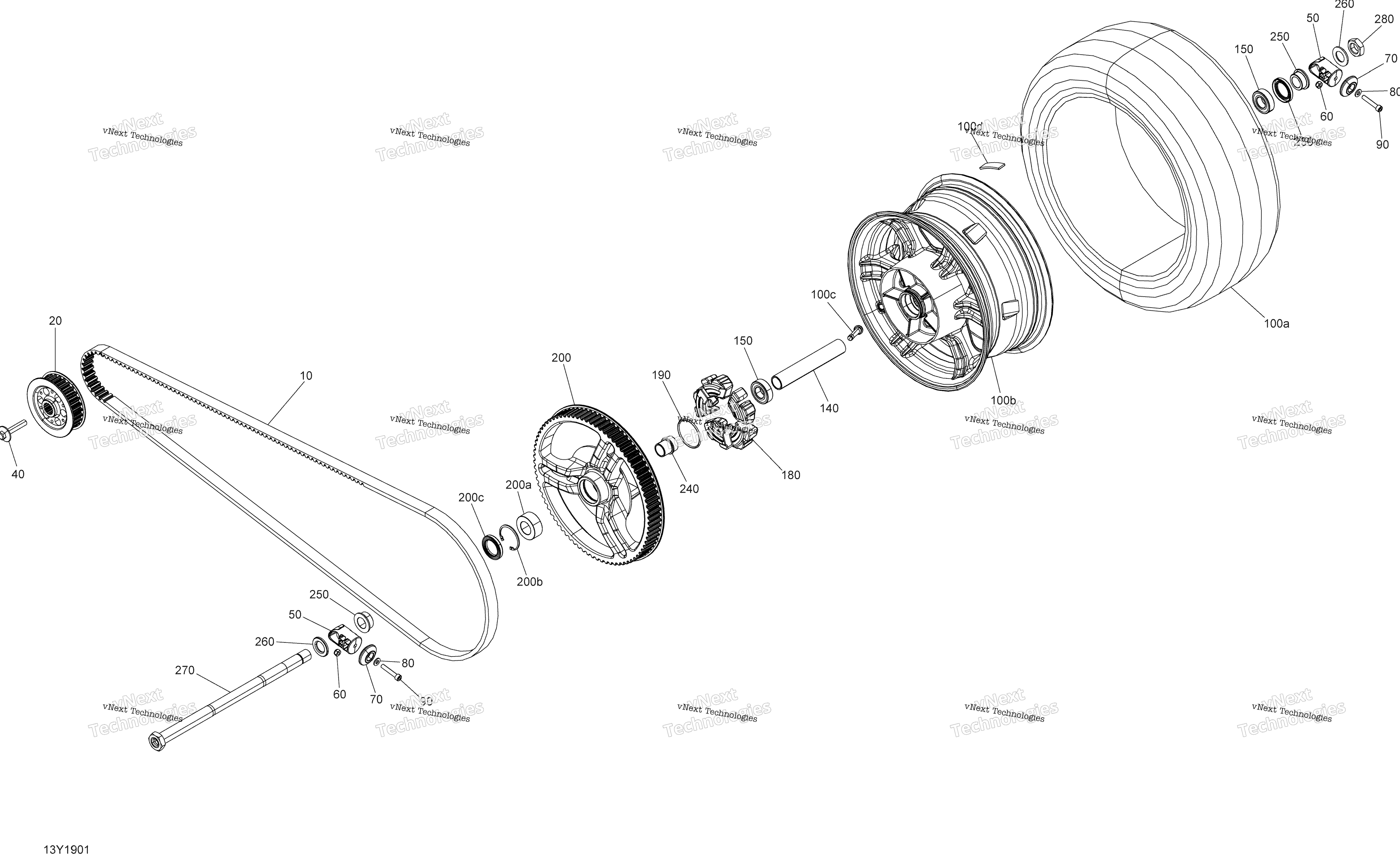 Привод System, Rear
