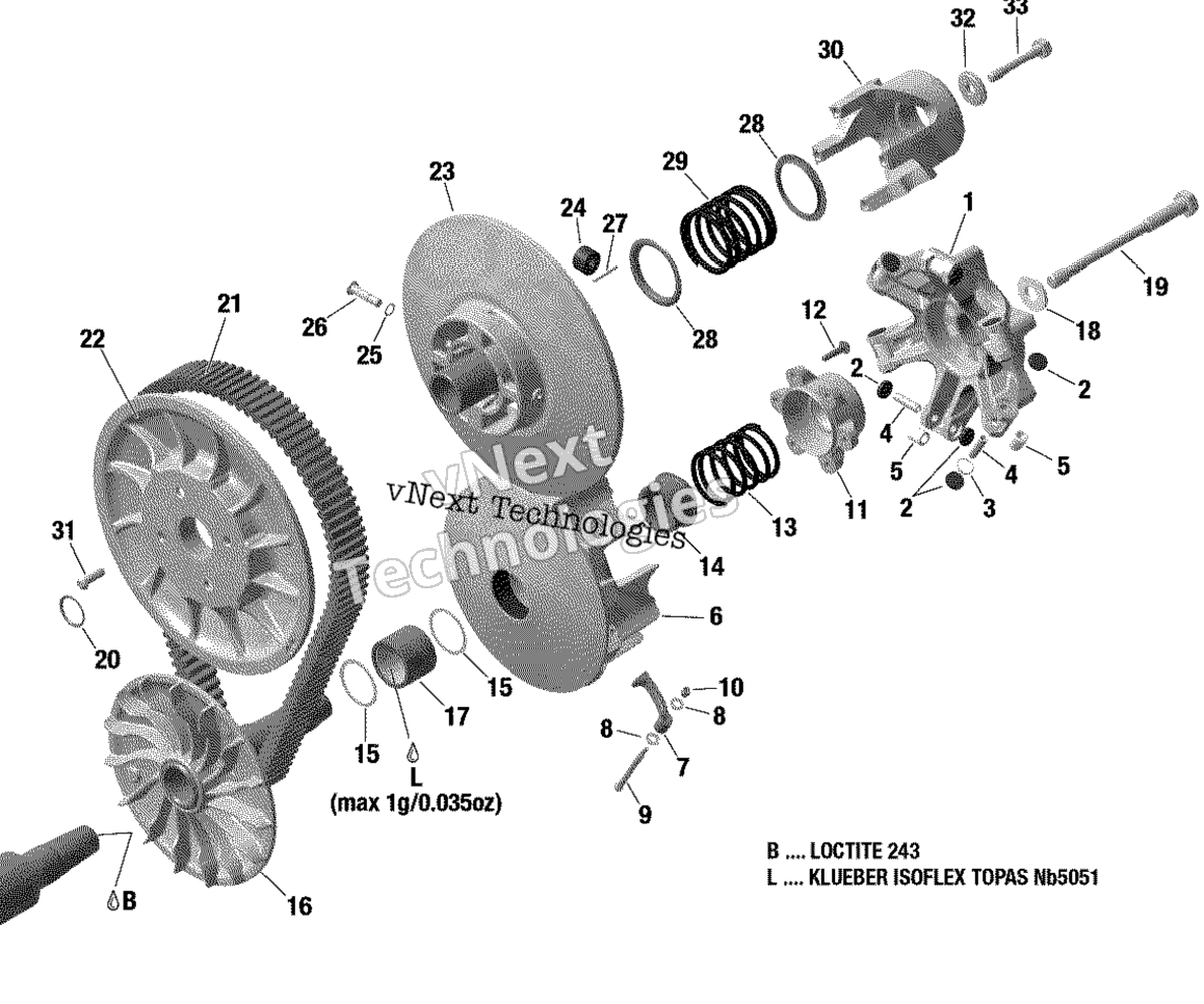 Трансмиссия - Cvt Pulleys - 600 Ace