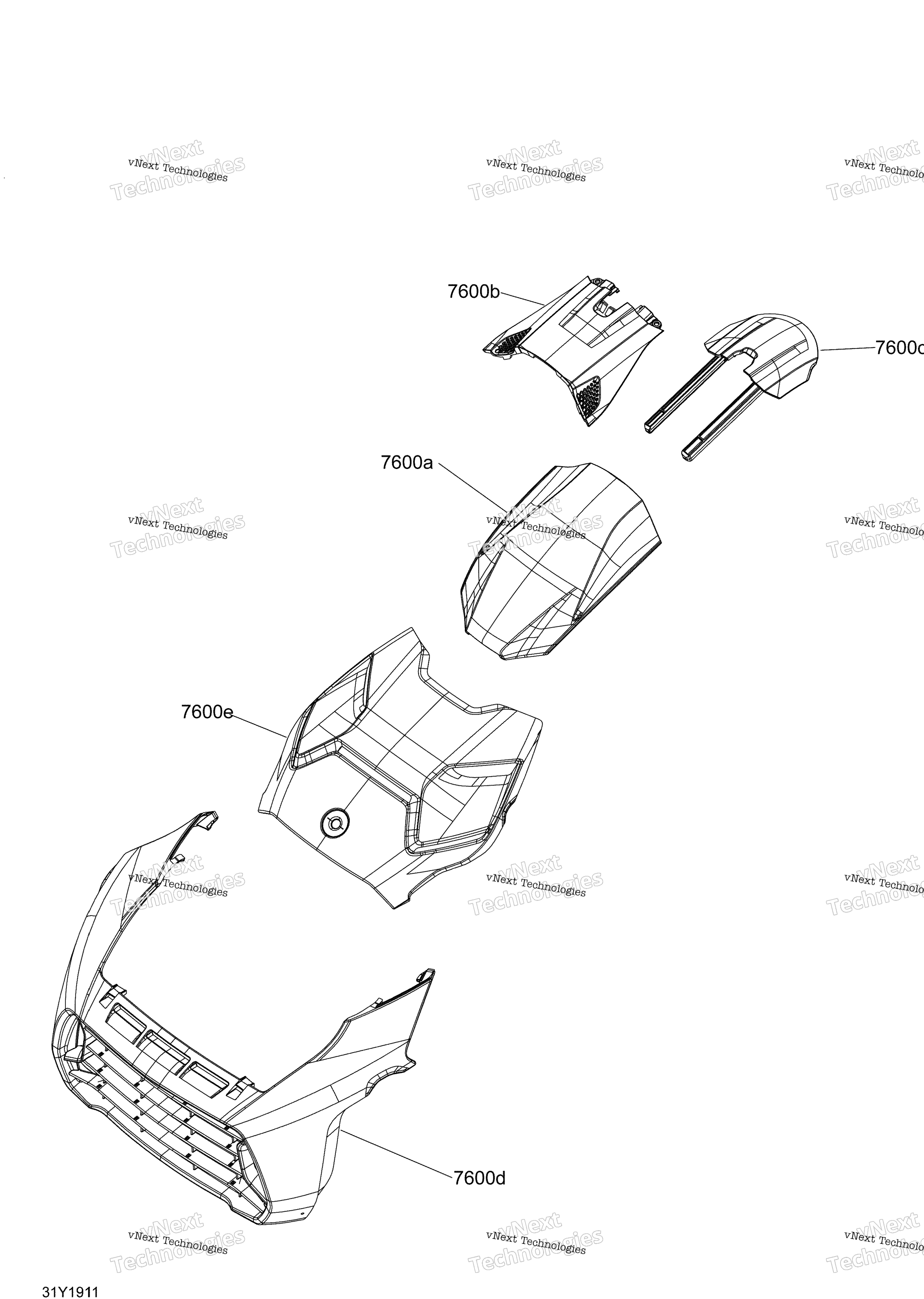 кузов Hood / Grill / Upper кузов
