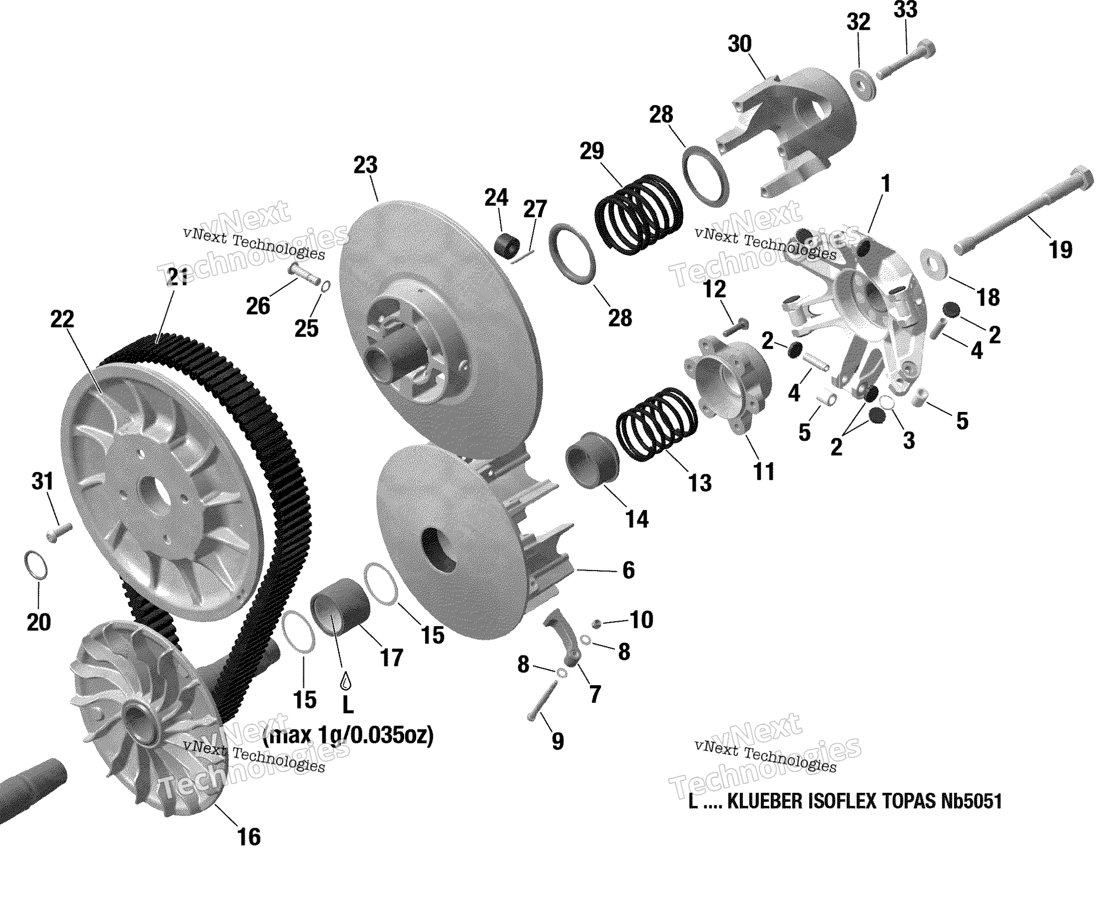 Трансмиссия - Cvt Pulleys - 900 Ace