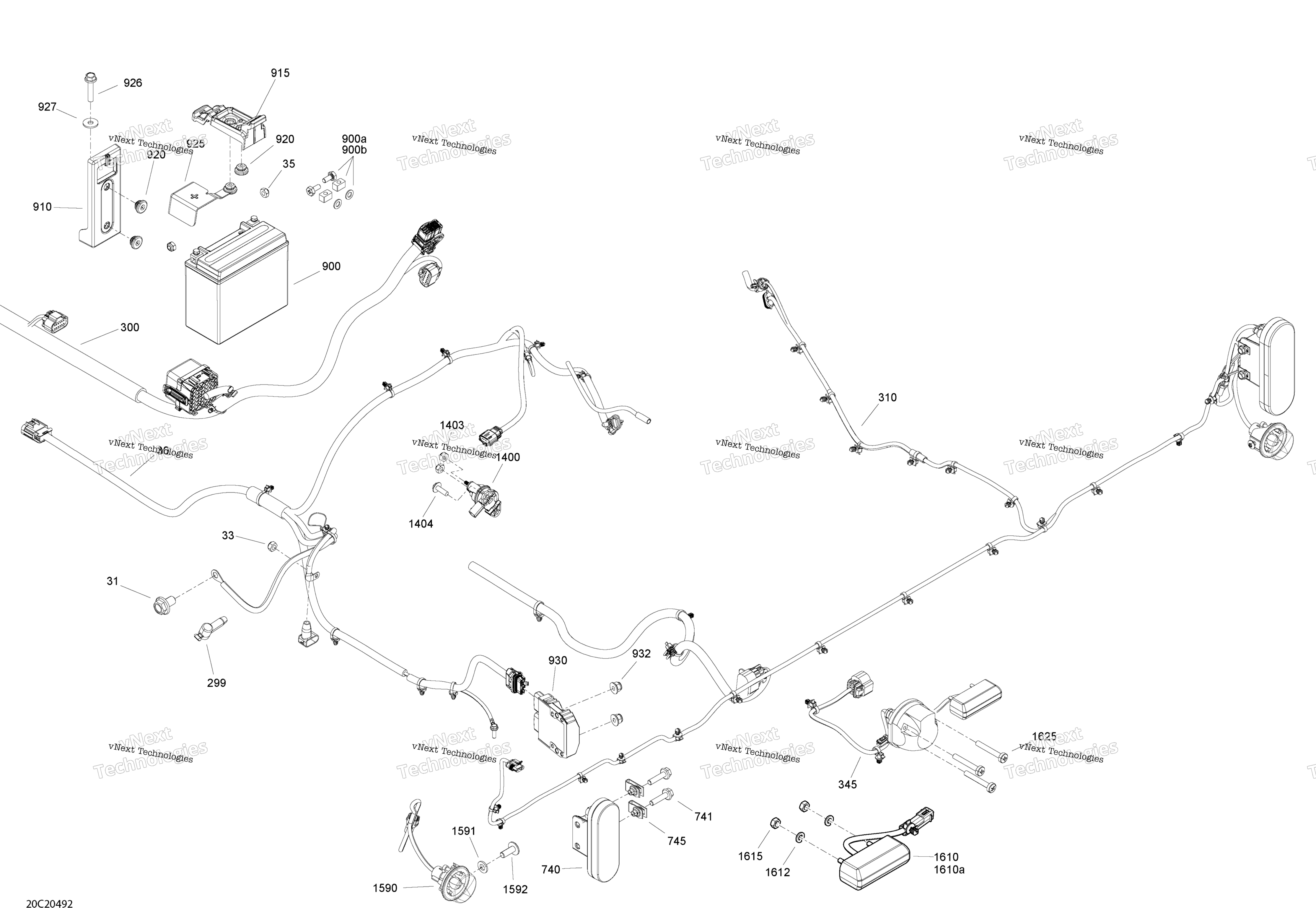 Электрооборудование - System - Rear Section