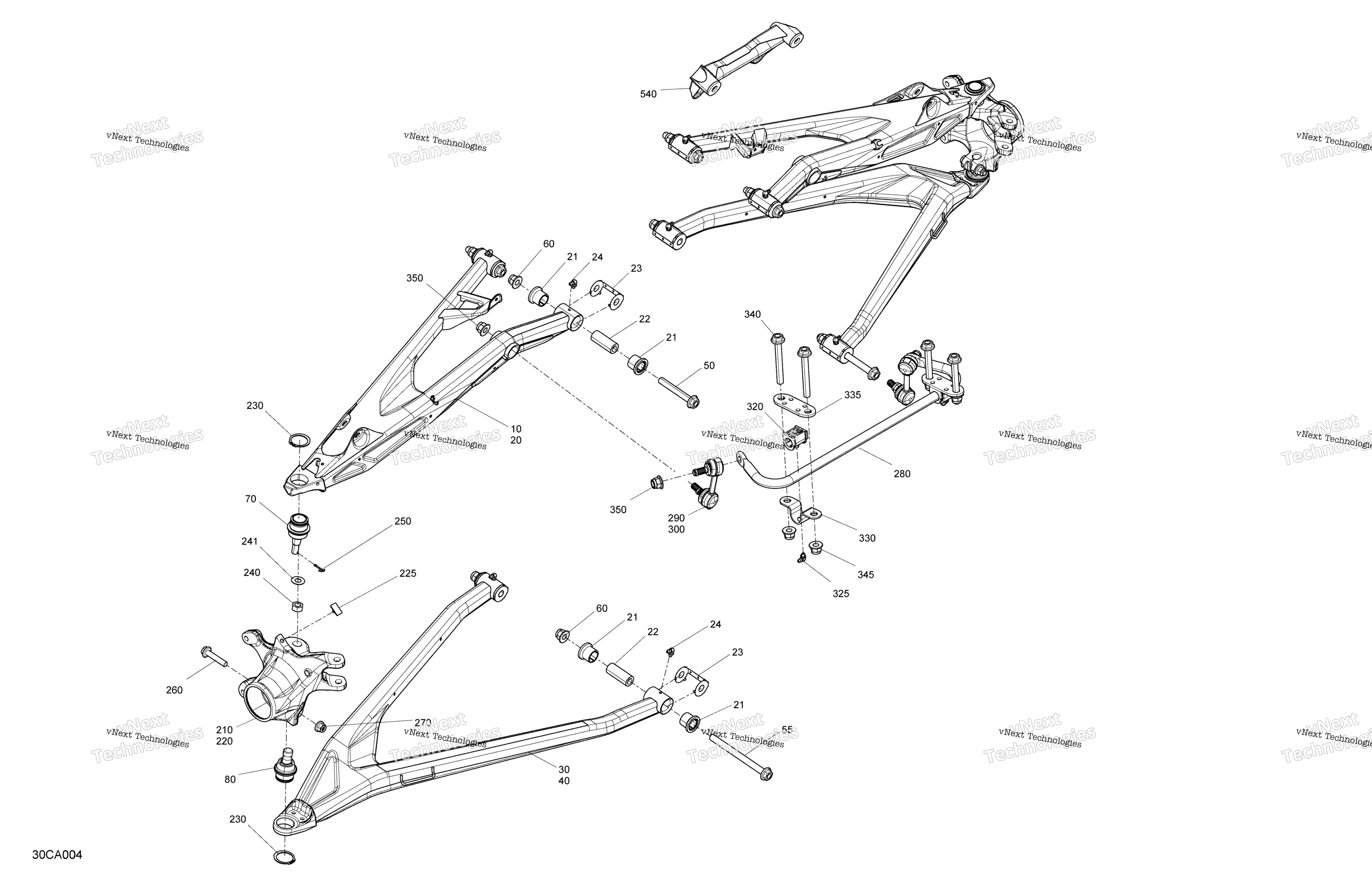 Подвеска - Front - Without Smart-Shox