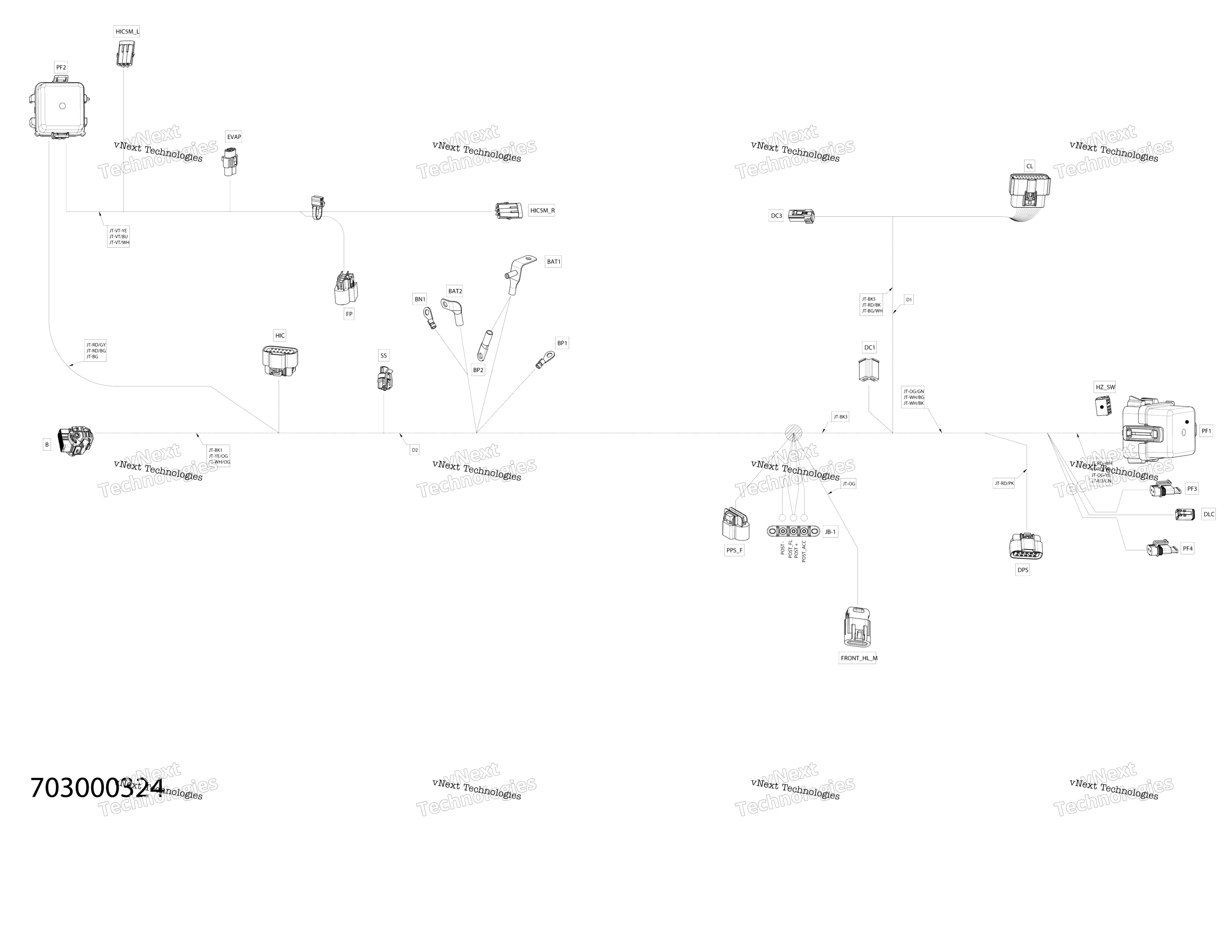 Электрооборудование - Main Harness - 710007428 - Dps