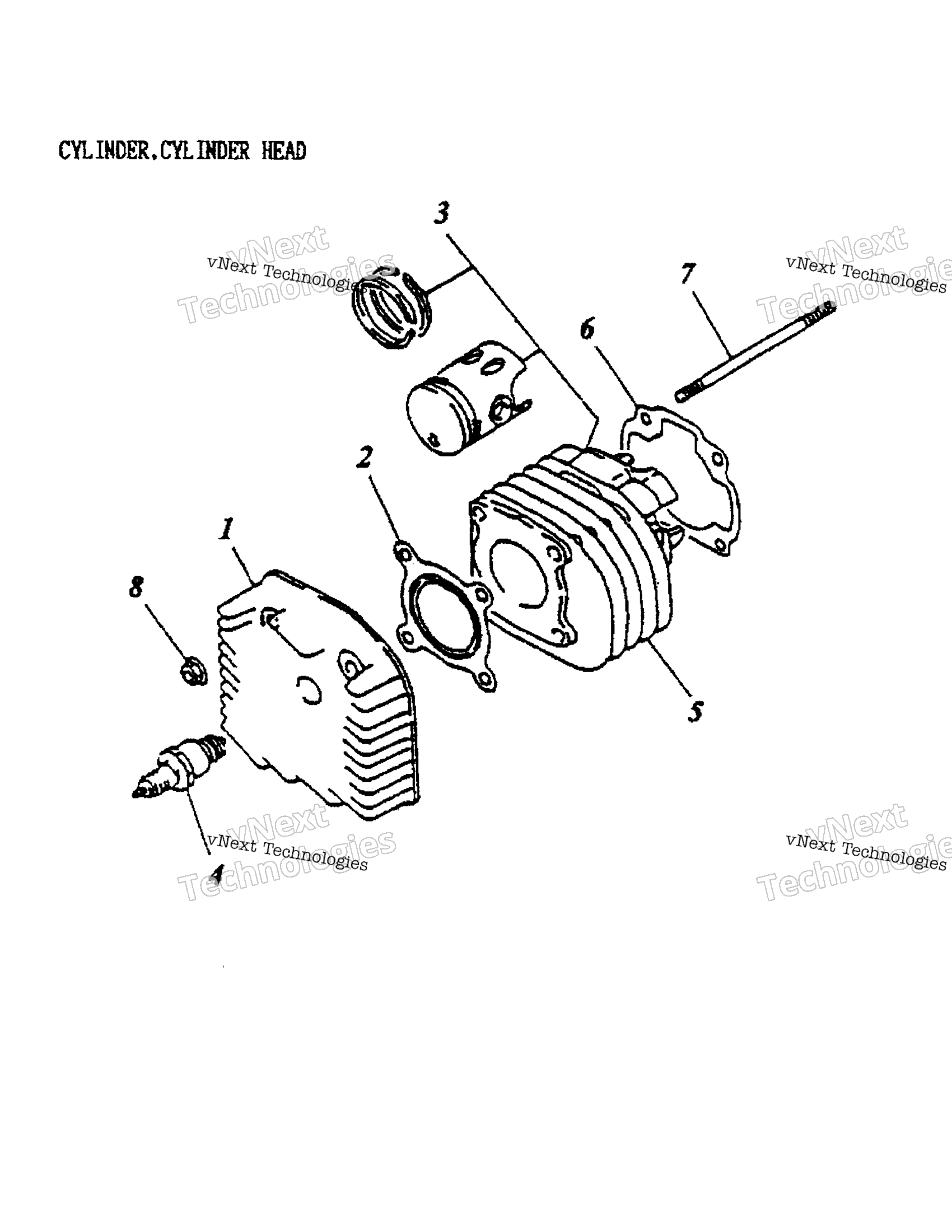 Cylinder, цилиндр головка 170 01