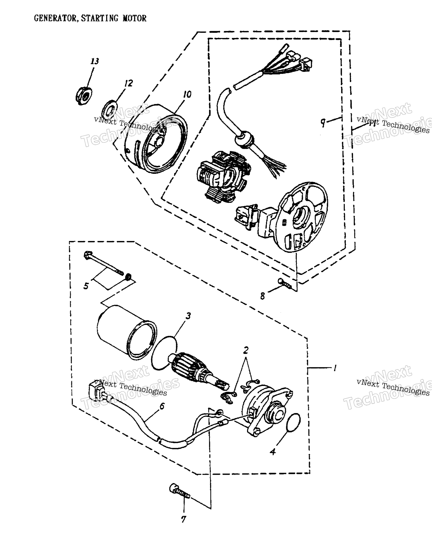 Generator, Starting Motor 170 12