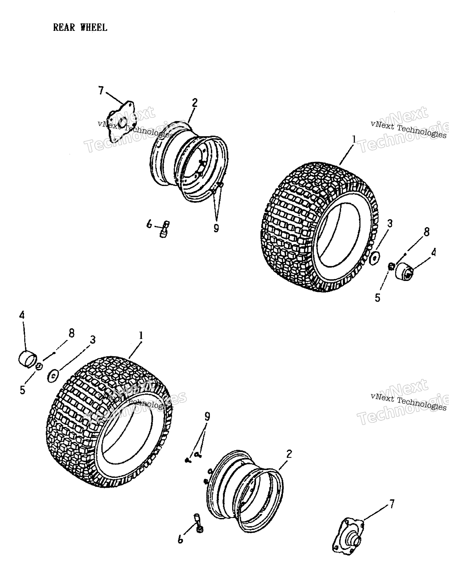 Задняя часть Wheel 170-18