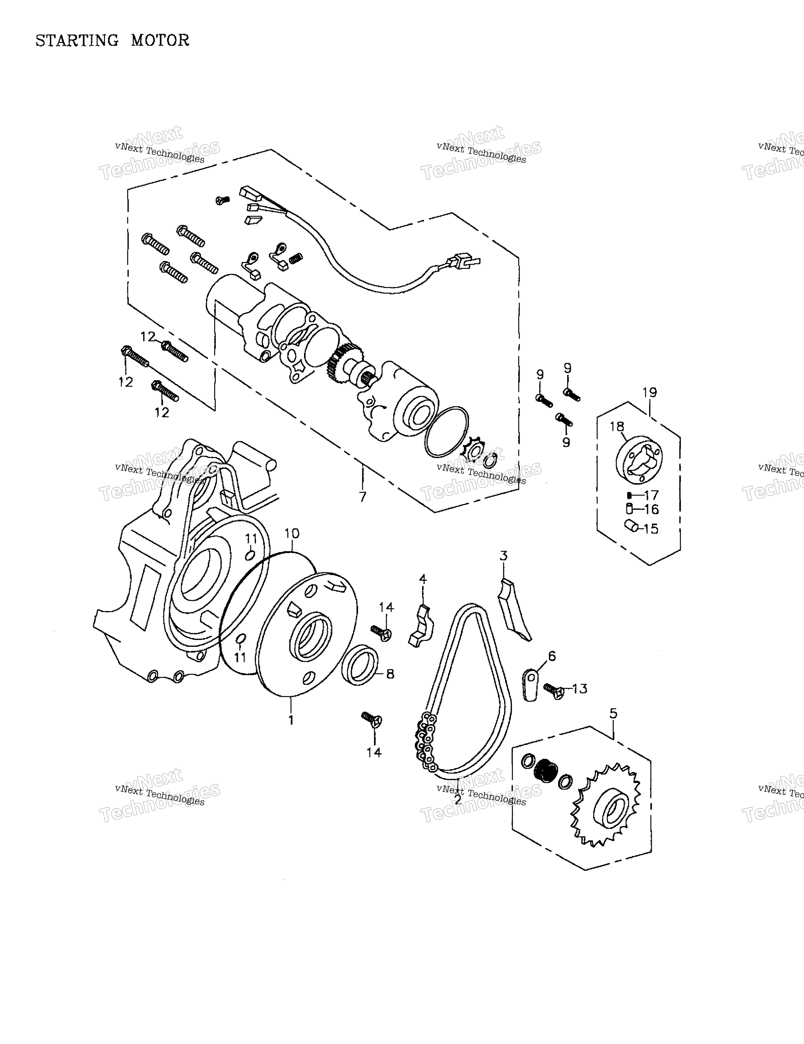 Пусковая система Motor 172-08