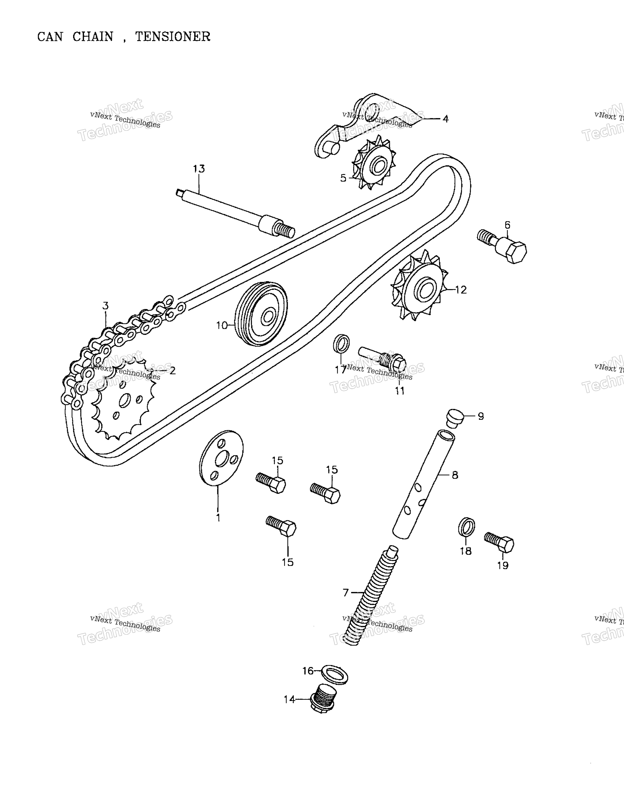 кулачок Chain, Tensioner 172A 02