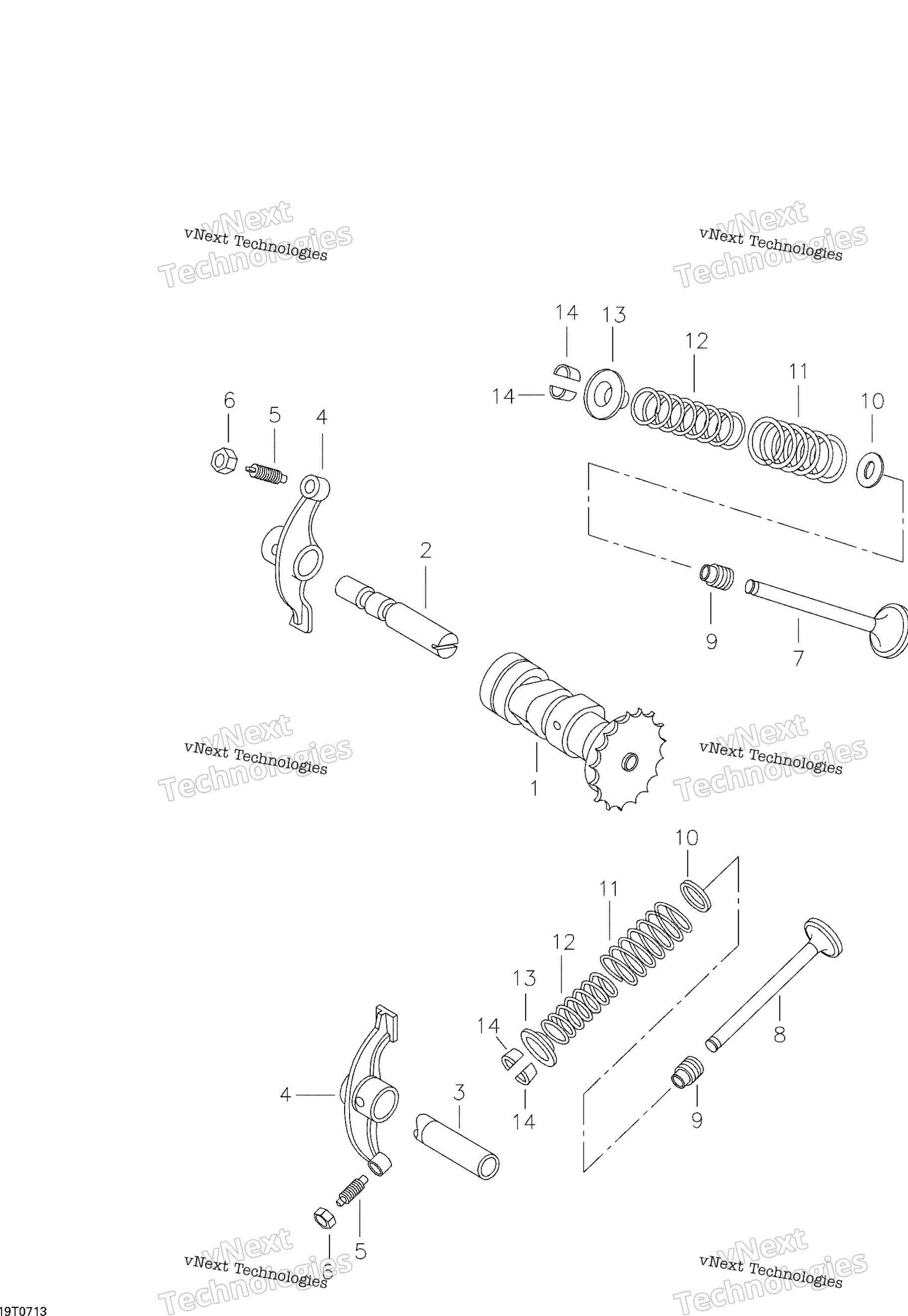 Camshaft, клапан