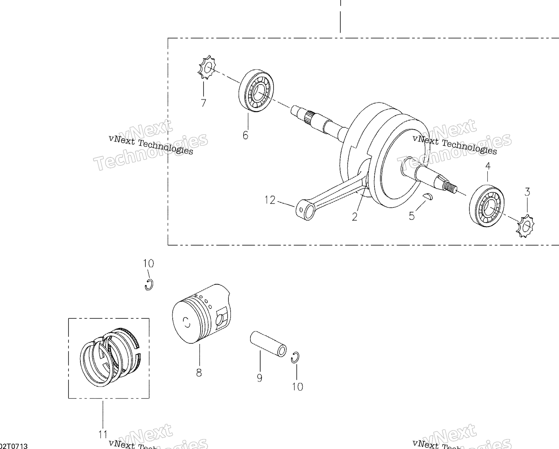 Коленчатый вал And Pistons