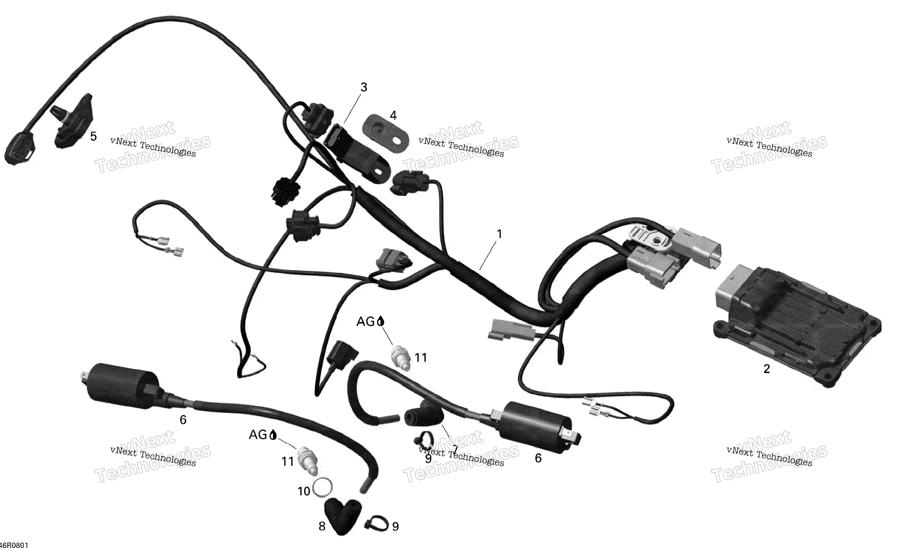 Двигатель Harness