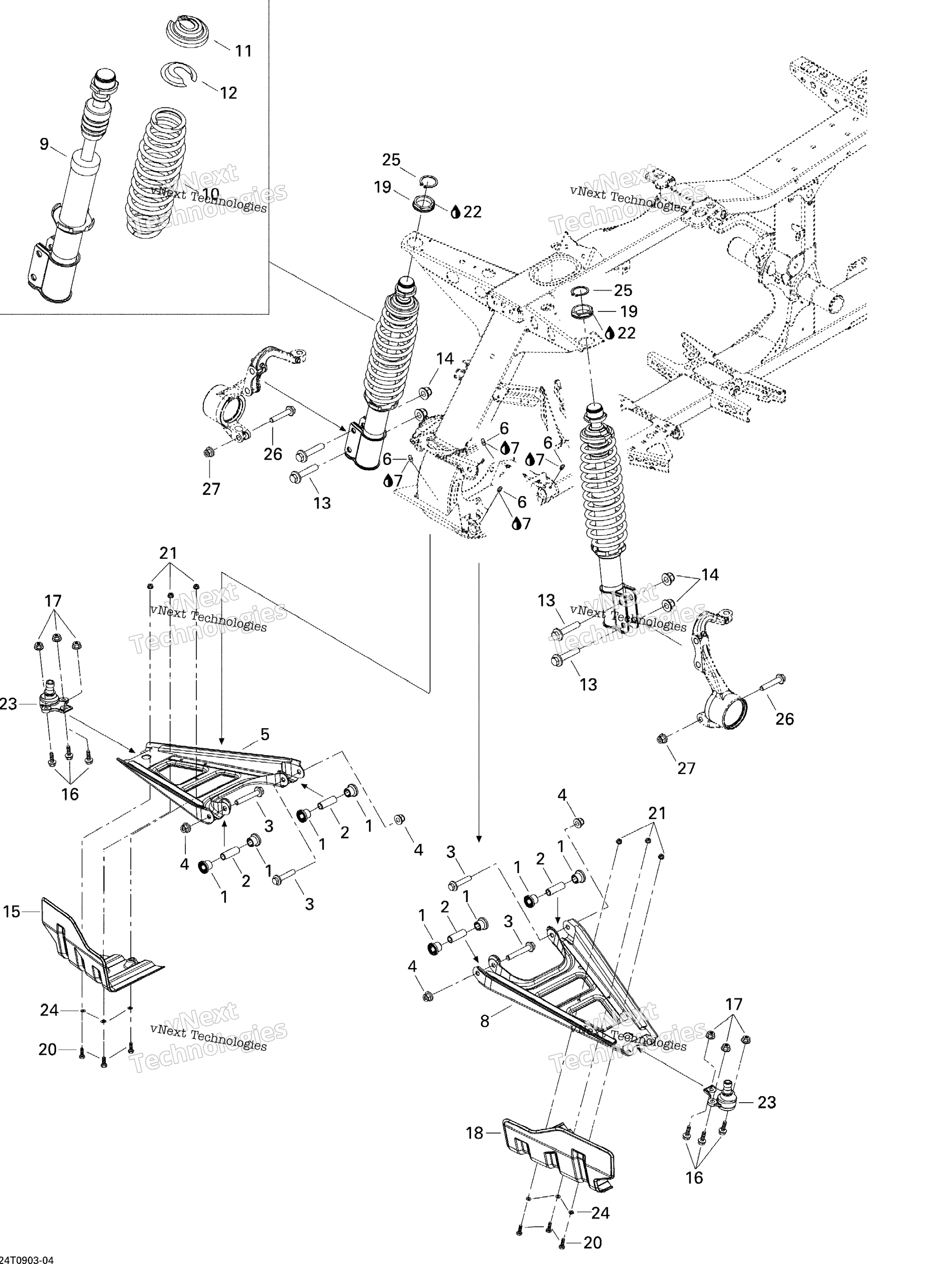 Передняя часть Suspension Xt