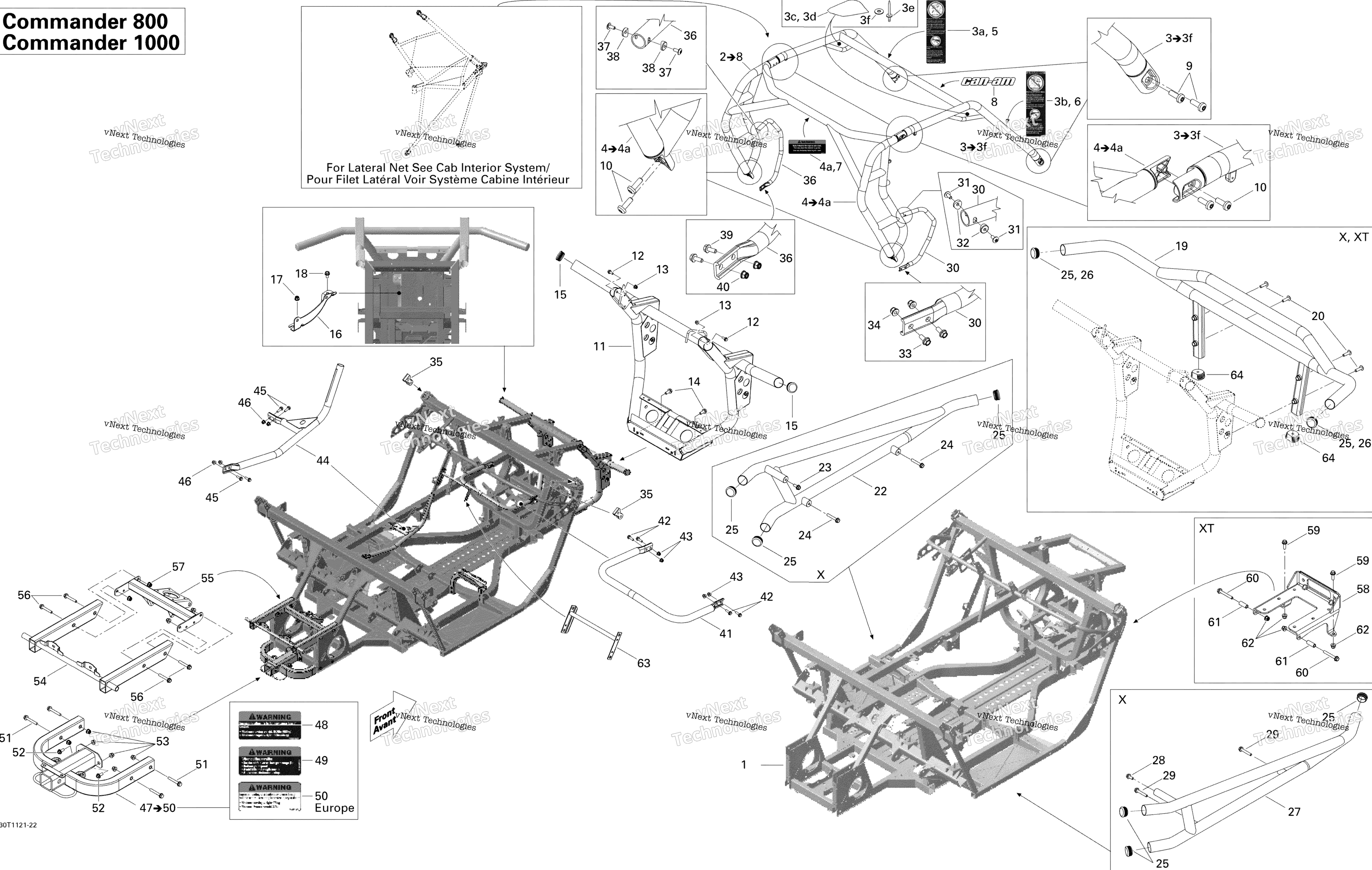 Frame, система Std, Xt