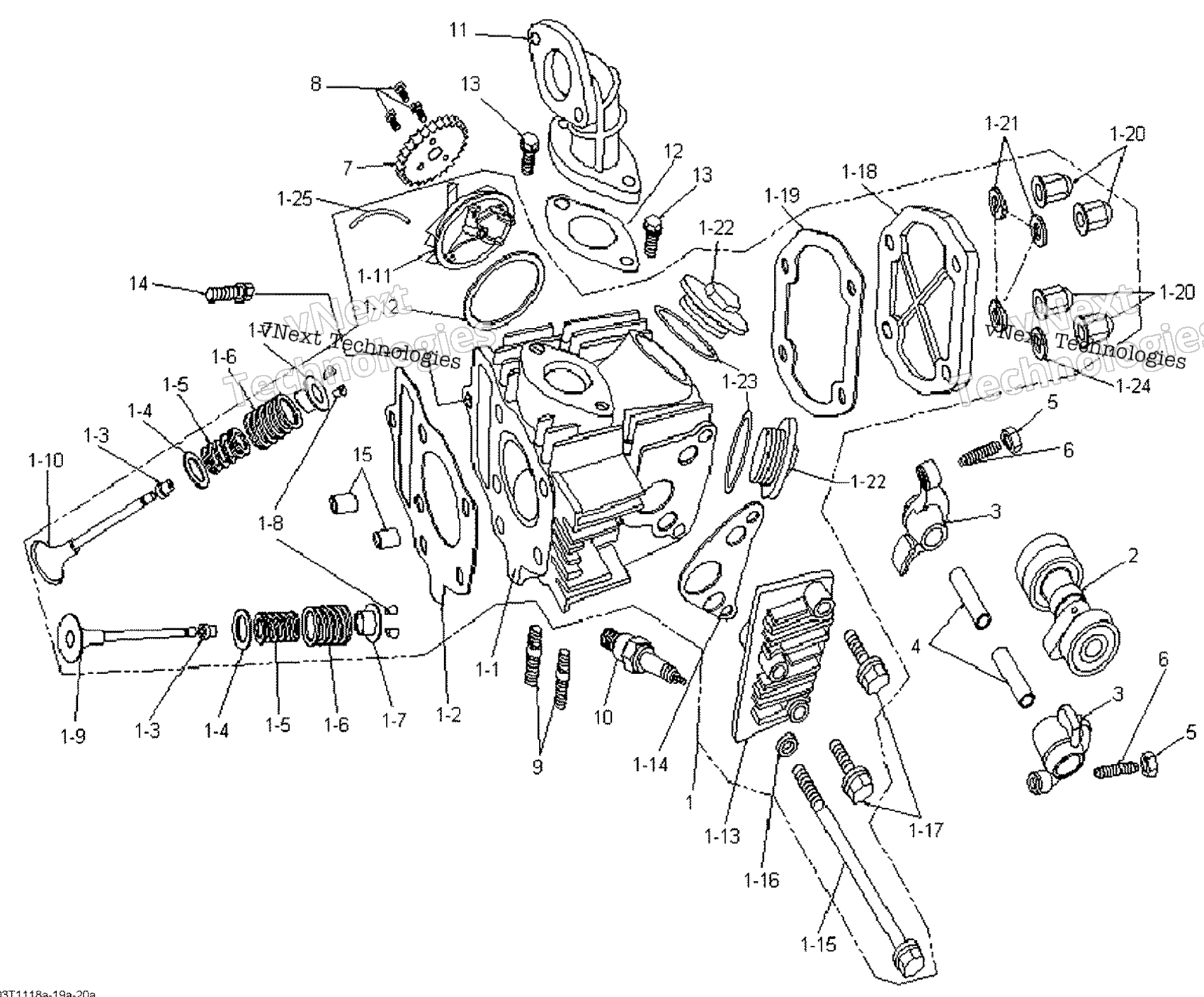 Цилиндр Head And Intake Manifold