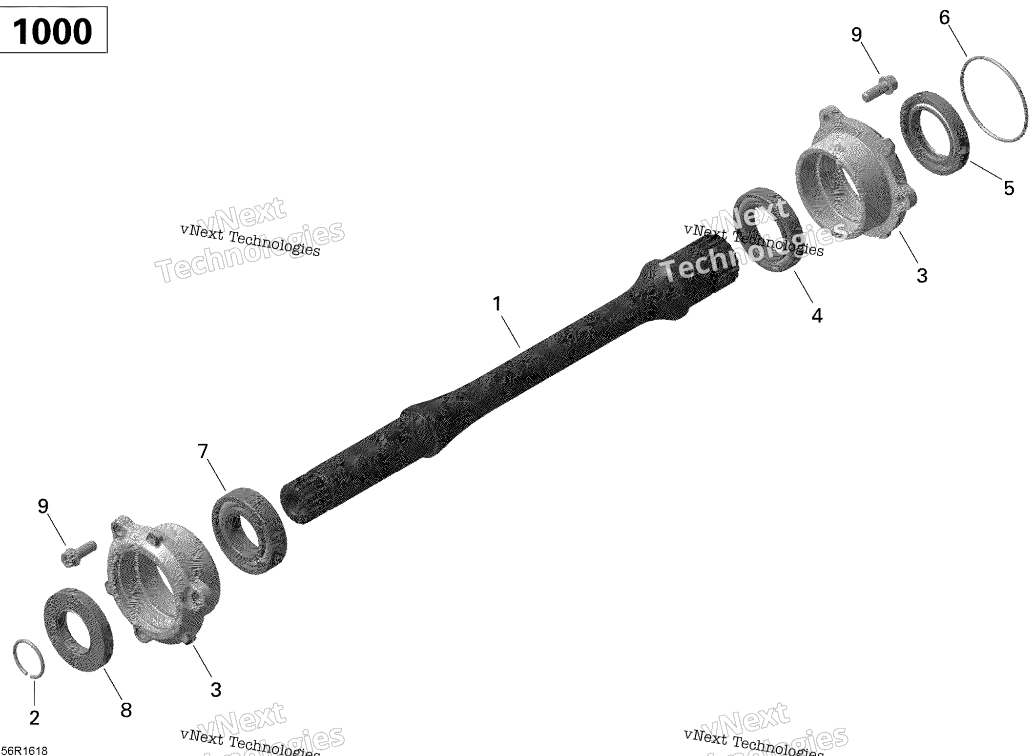 Привод Shaft - 1000 Efi