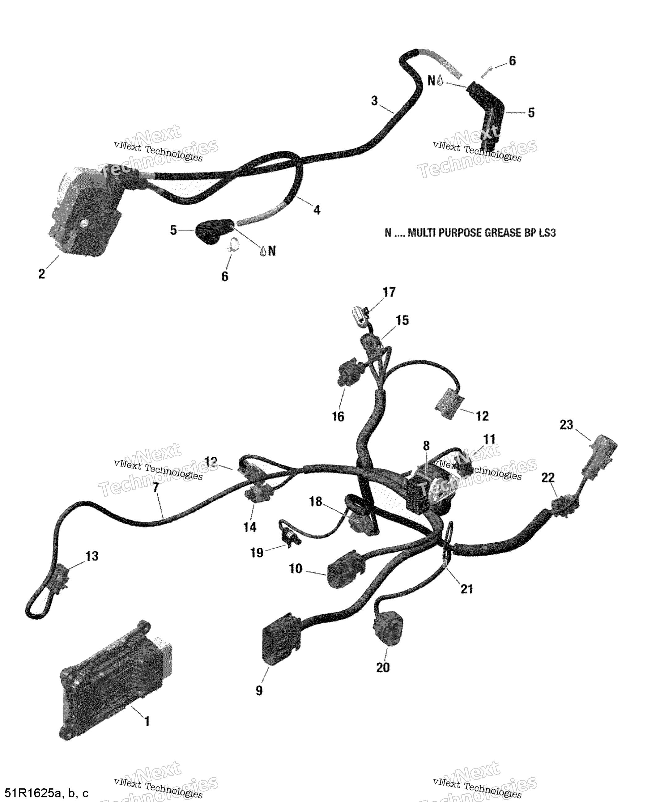 Двигатель Harness And Electronic Module - 1000R Efi (Renegade)_2