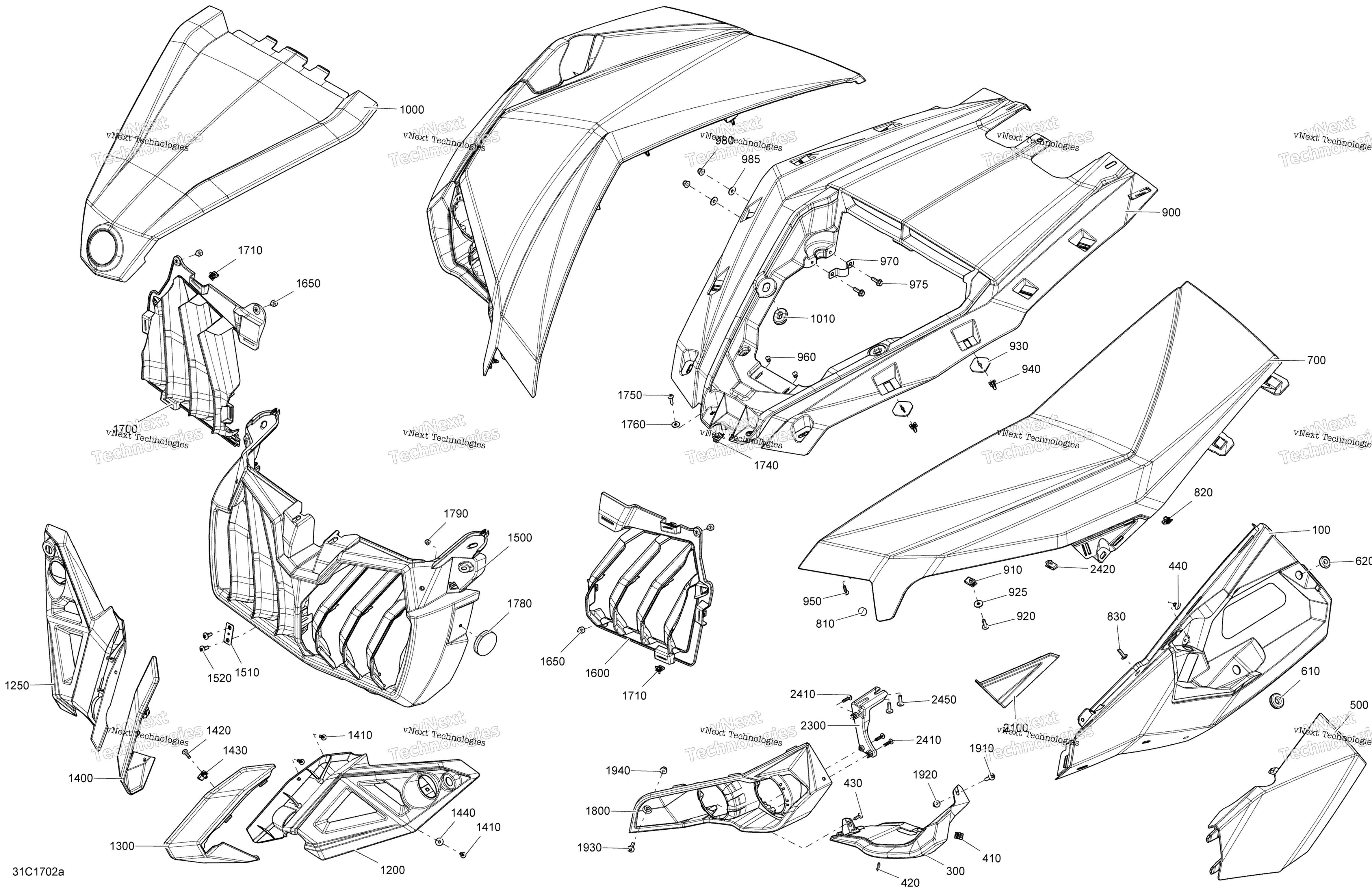 Кузов And Accessories - Front Section All Models