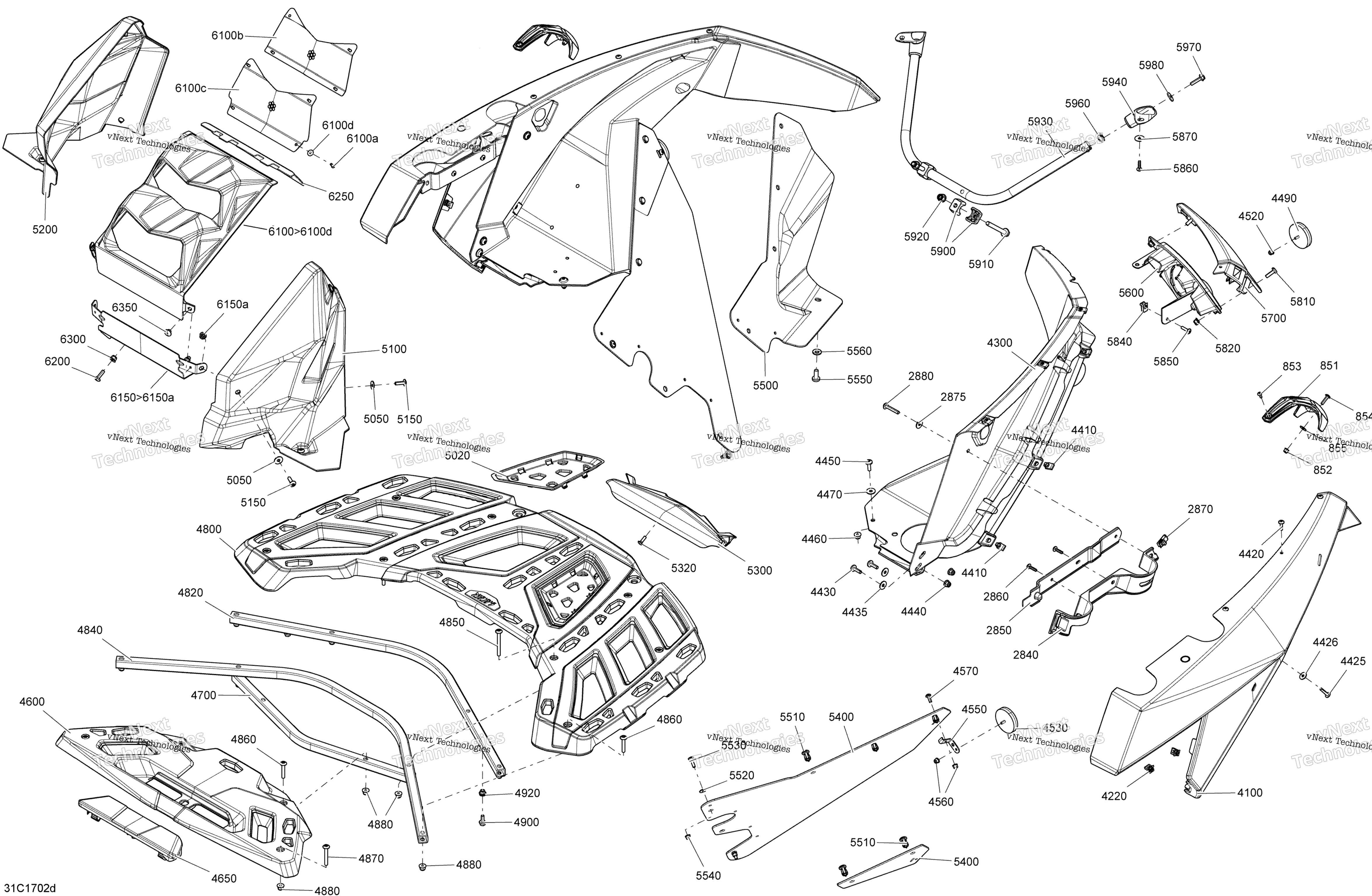 Кузов And Accessories - Rear Section All Models