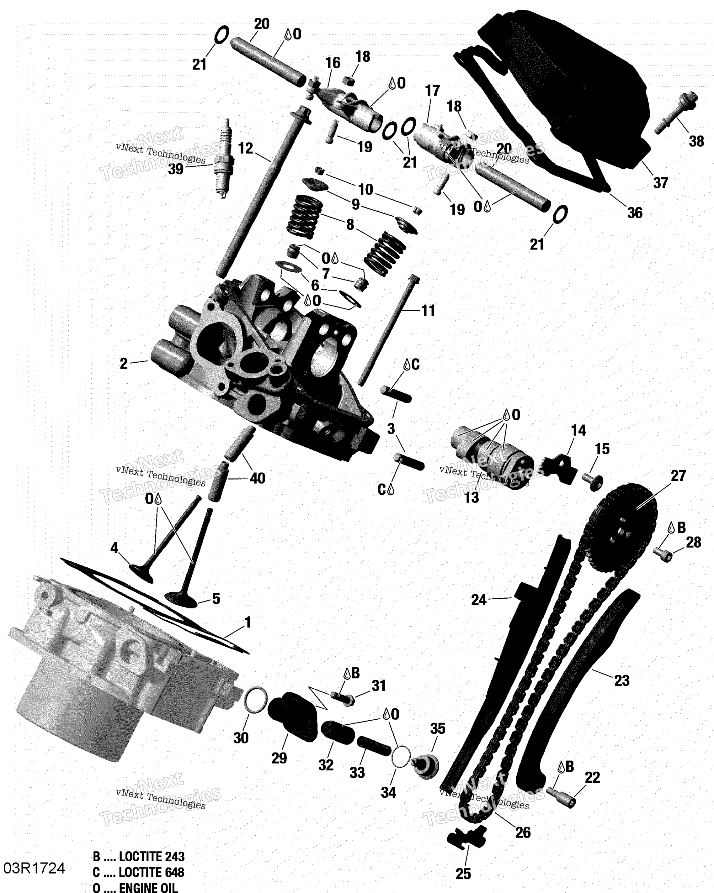 Цилиндр Head, Rear - Hd10