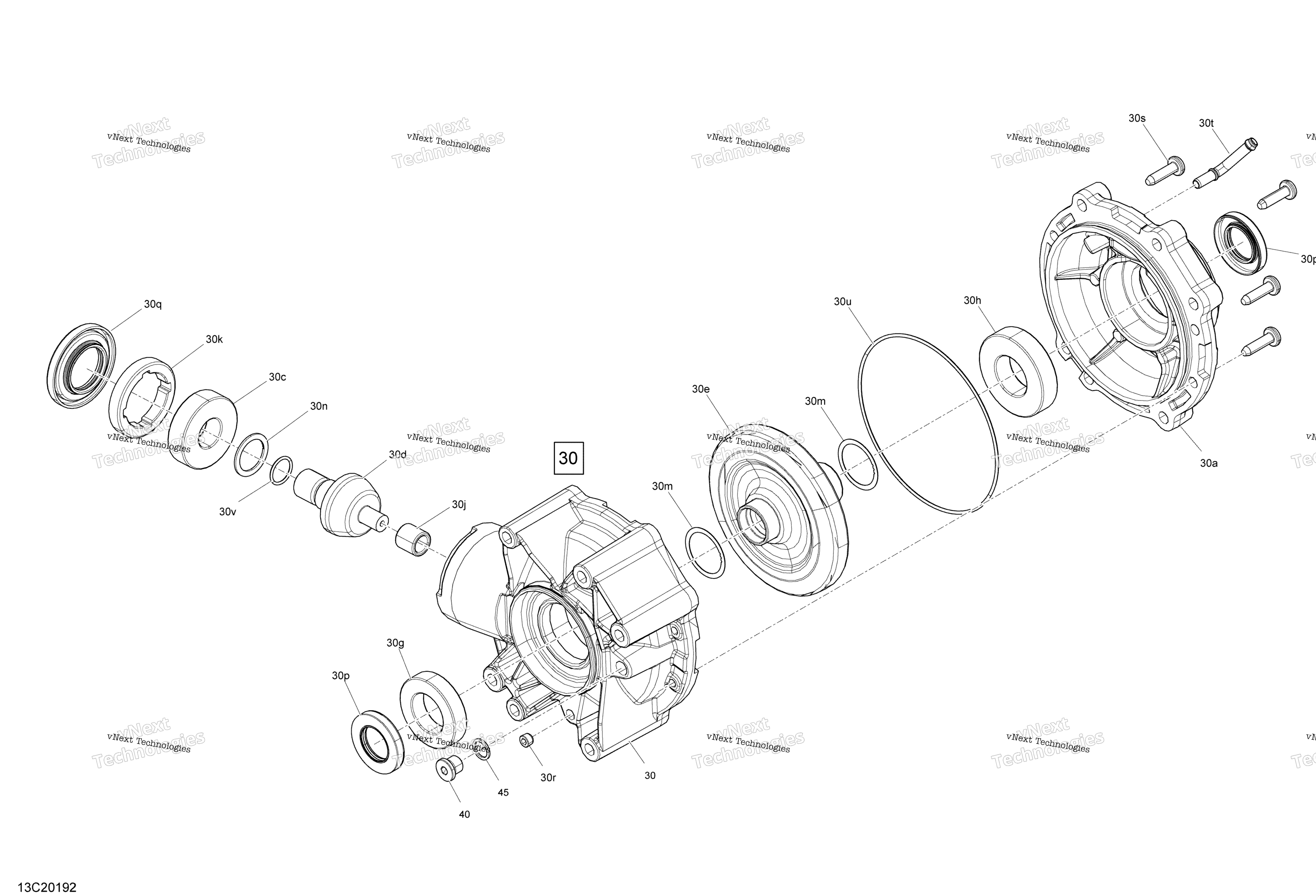Задняя часть Drive - Differential Parts