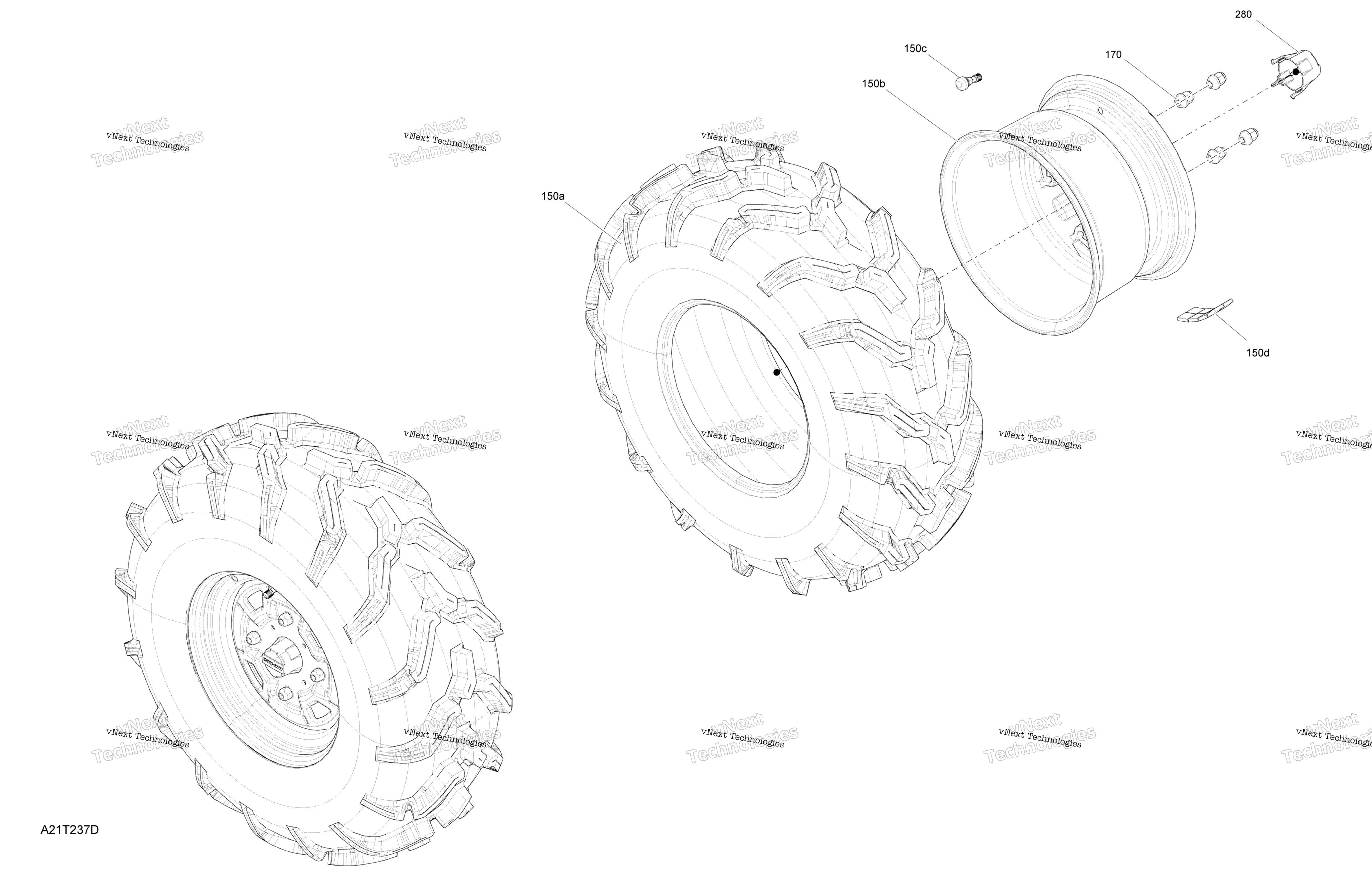 Привод - Rear Section - Wheels - Xu