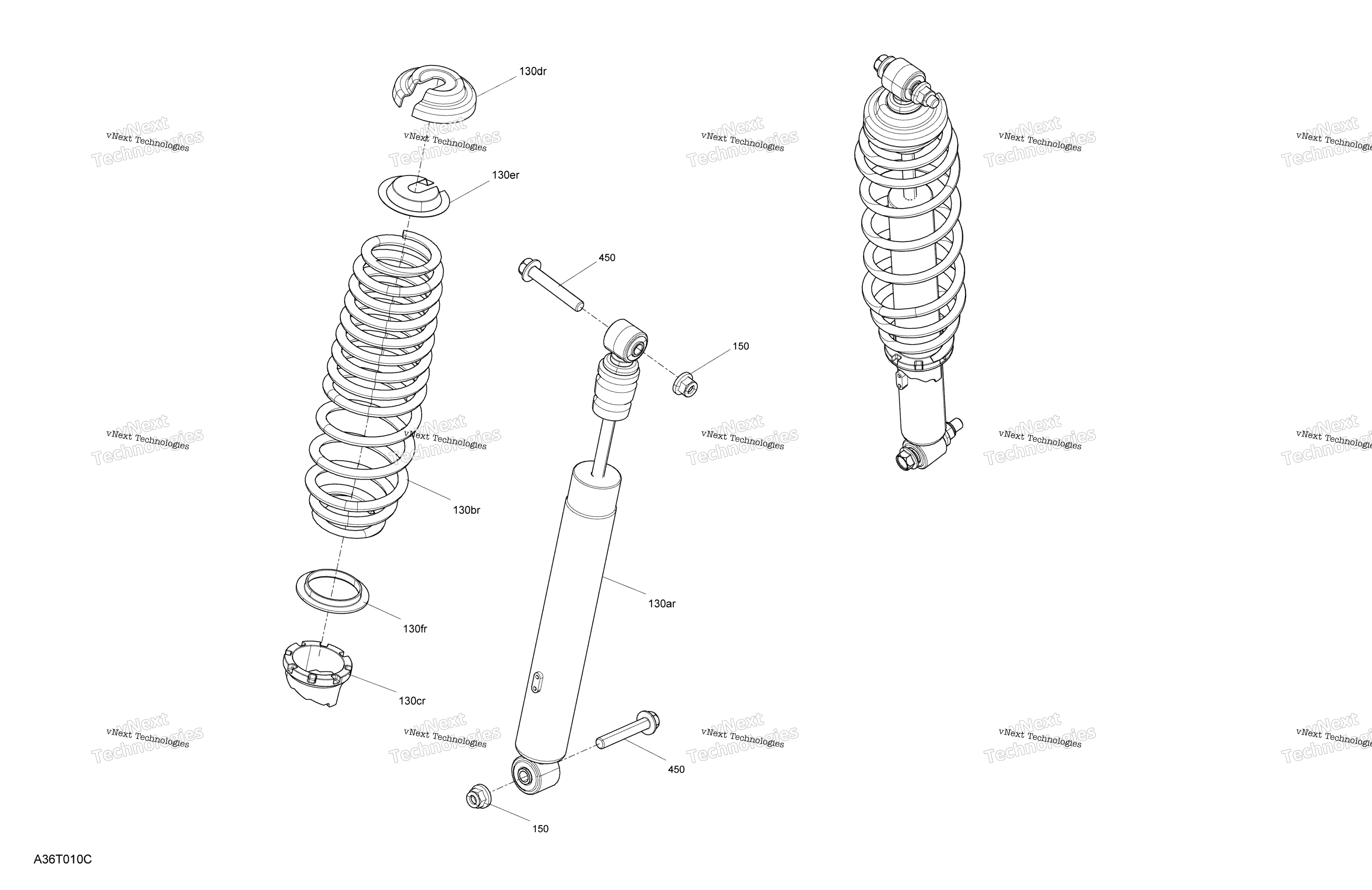 Подвеска - Shocks - Rear Section - Xu