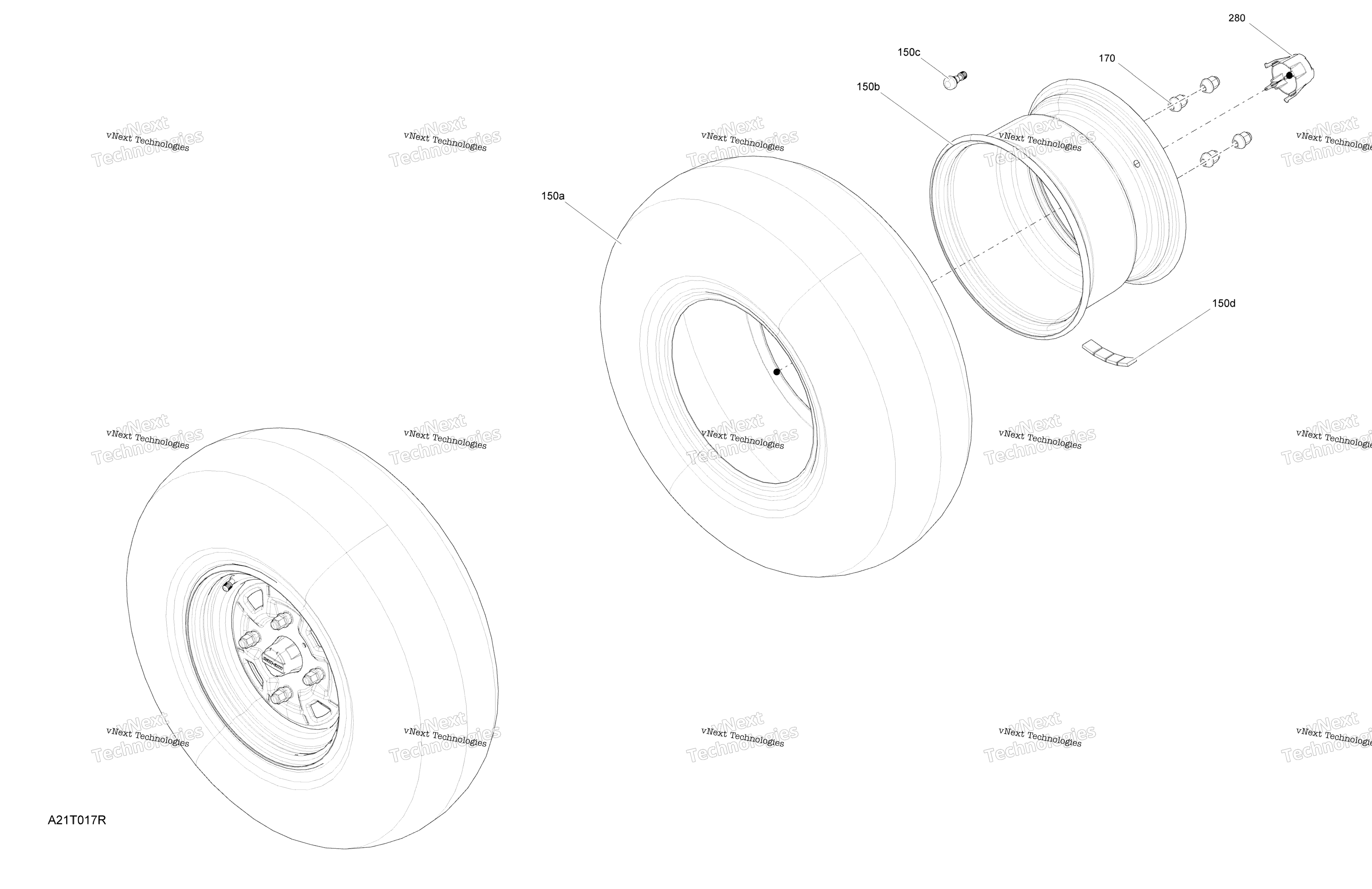 Привод - Rear Section - Wheels - Dps