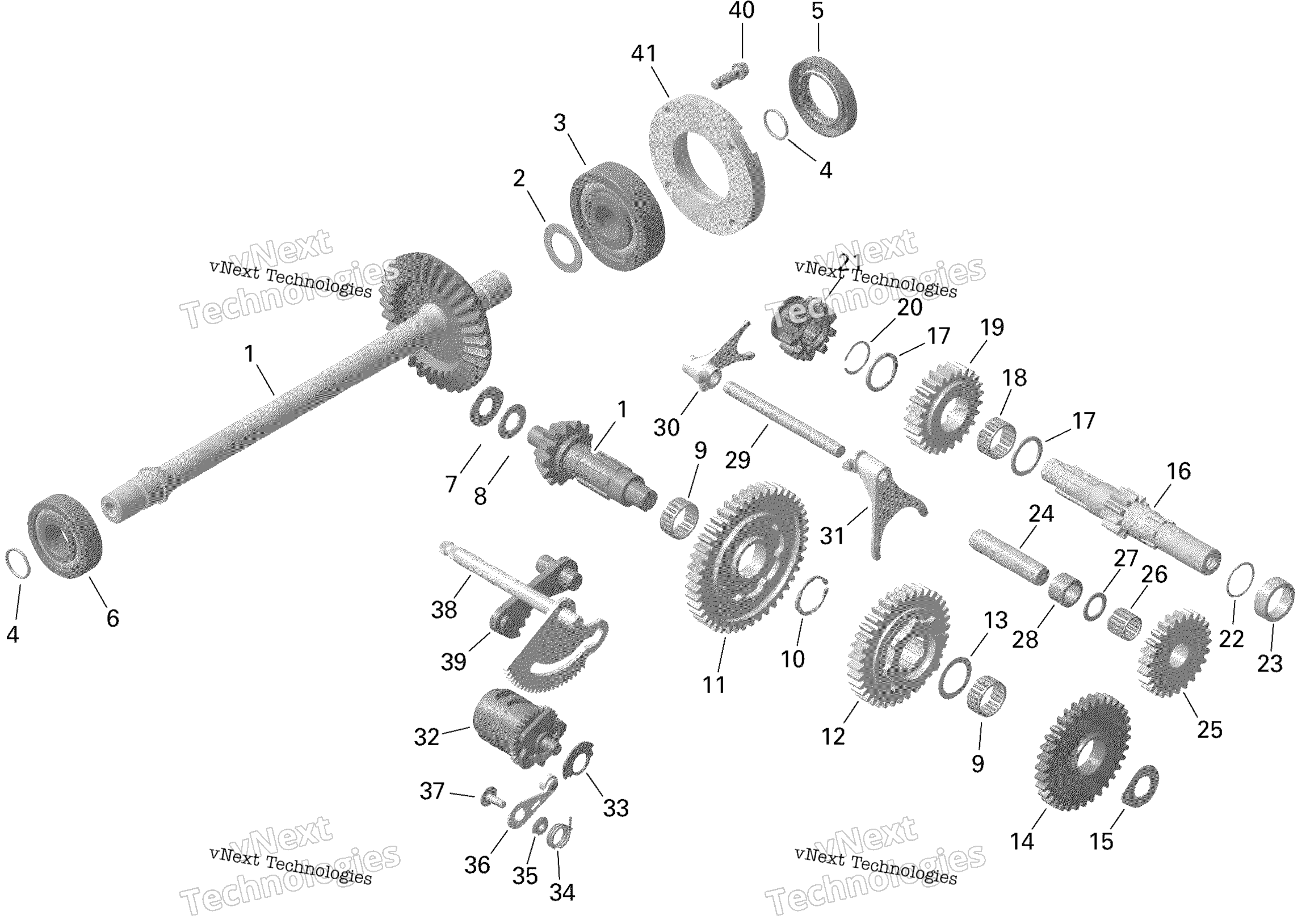 Rotax передача Box и Components 450 6X6