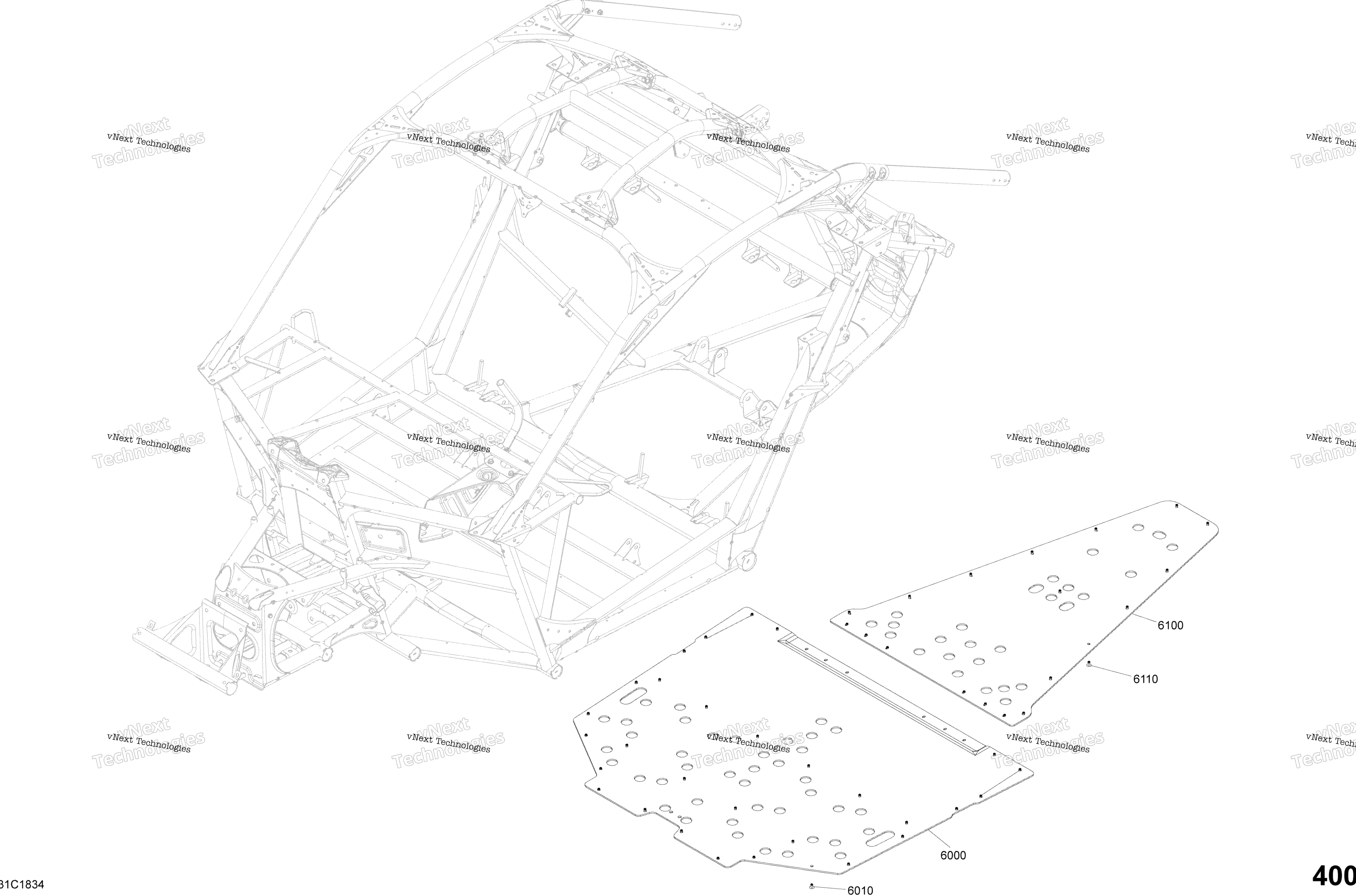 Кузов Parts - Hyper Silver - Package Std - Floor Section
