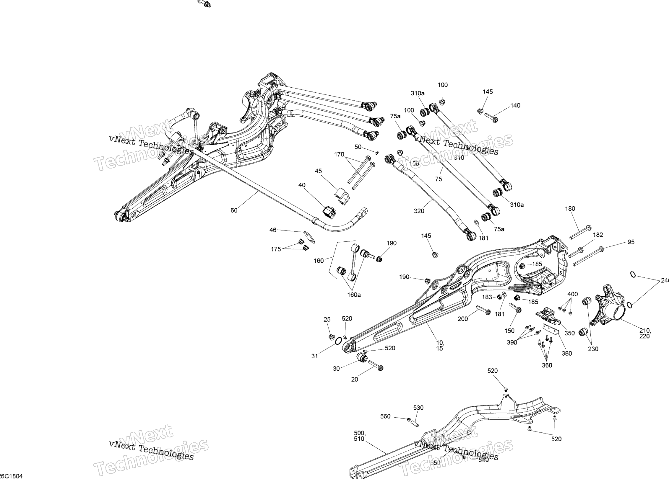 Задняя часть Suspension - Package Xrc