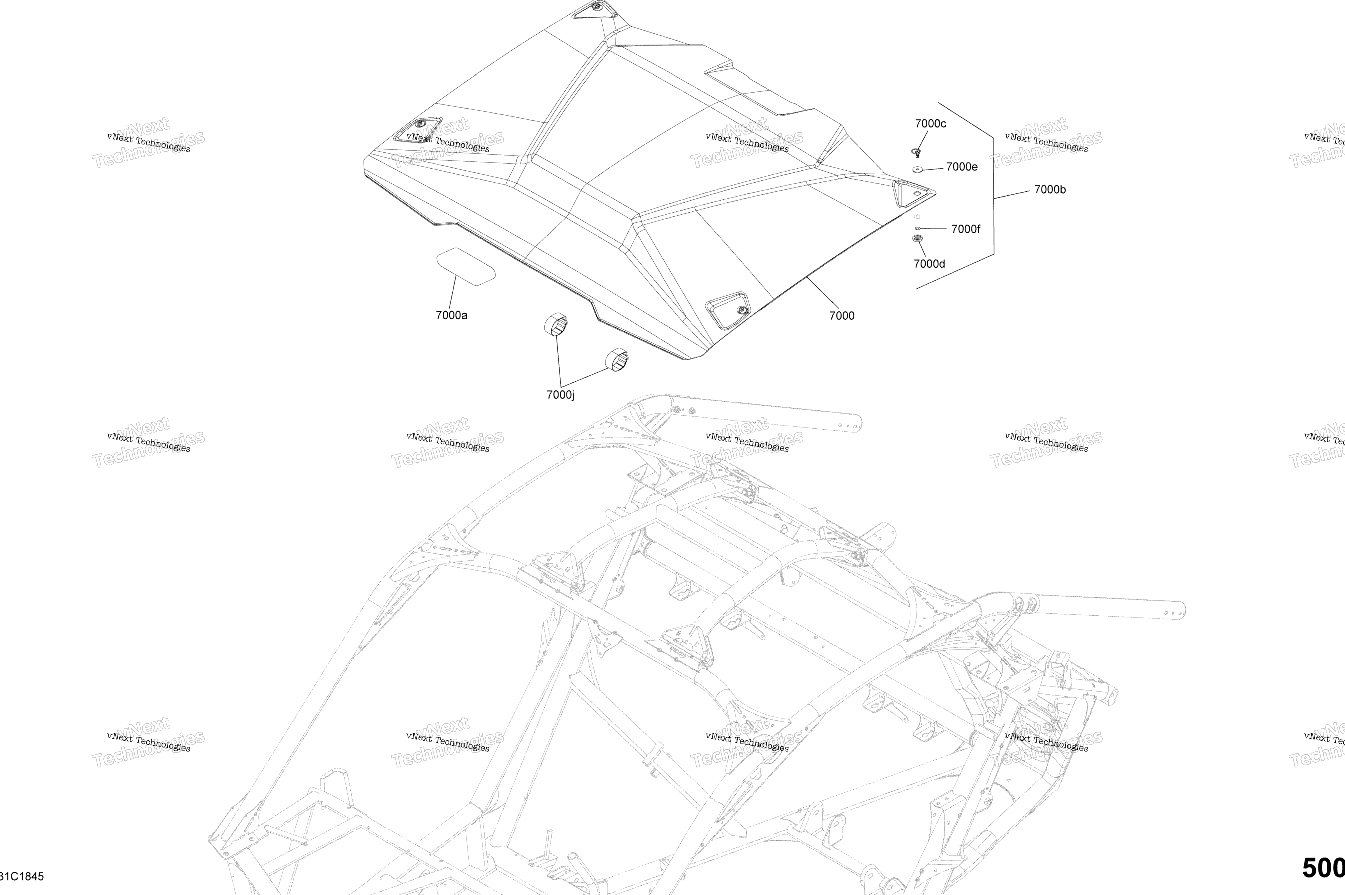 Кузов Parts - Triple Black - Package Xrs Dps - Roof Section