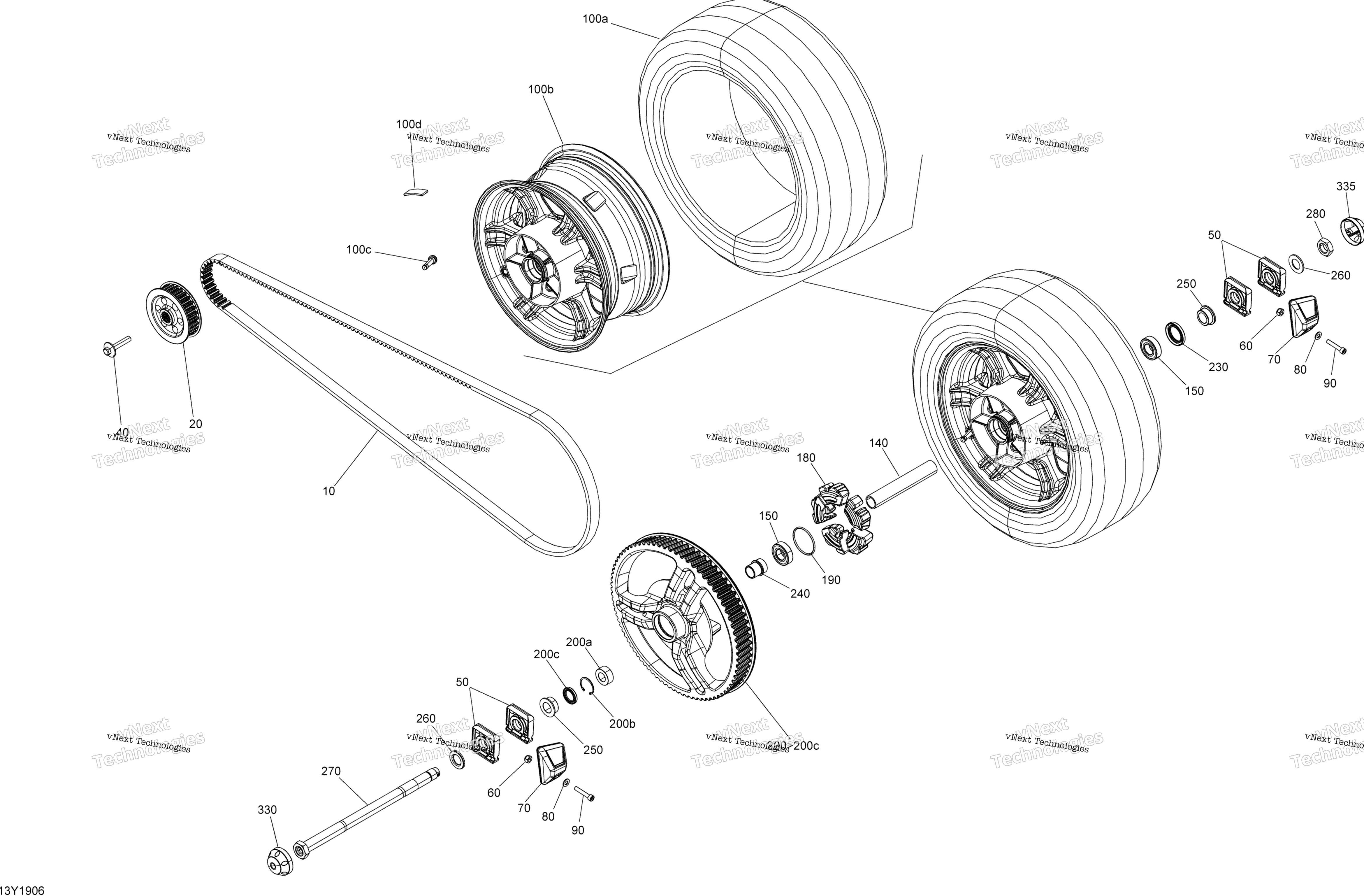 Привод System, Rear