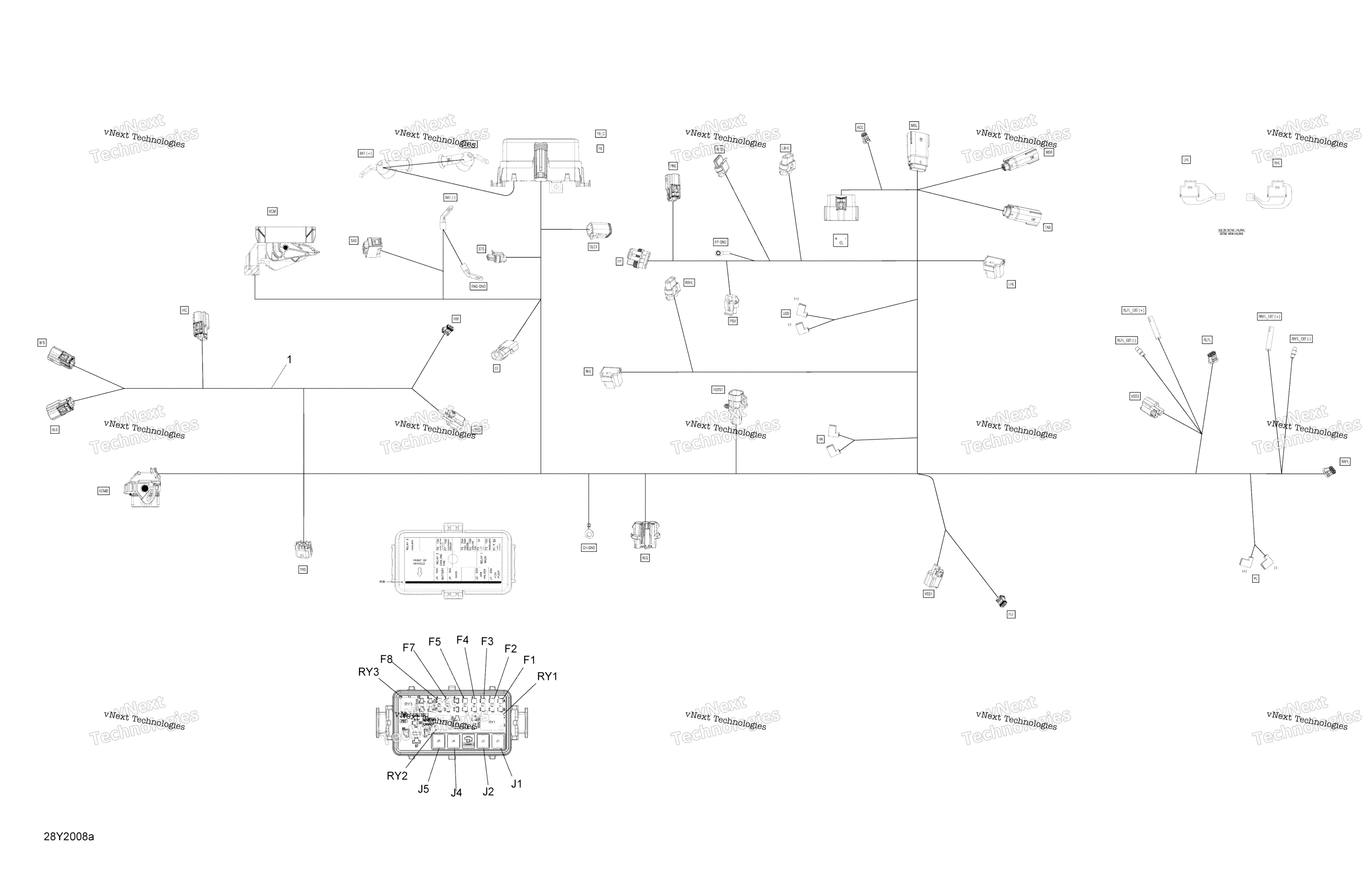 Электрооборудование Harness Main 710006897 - International