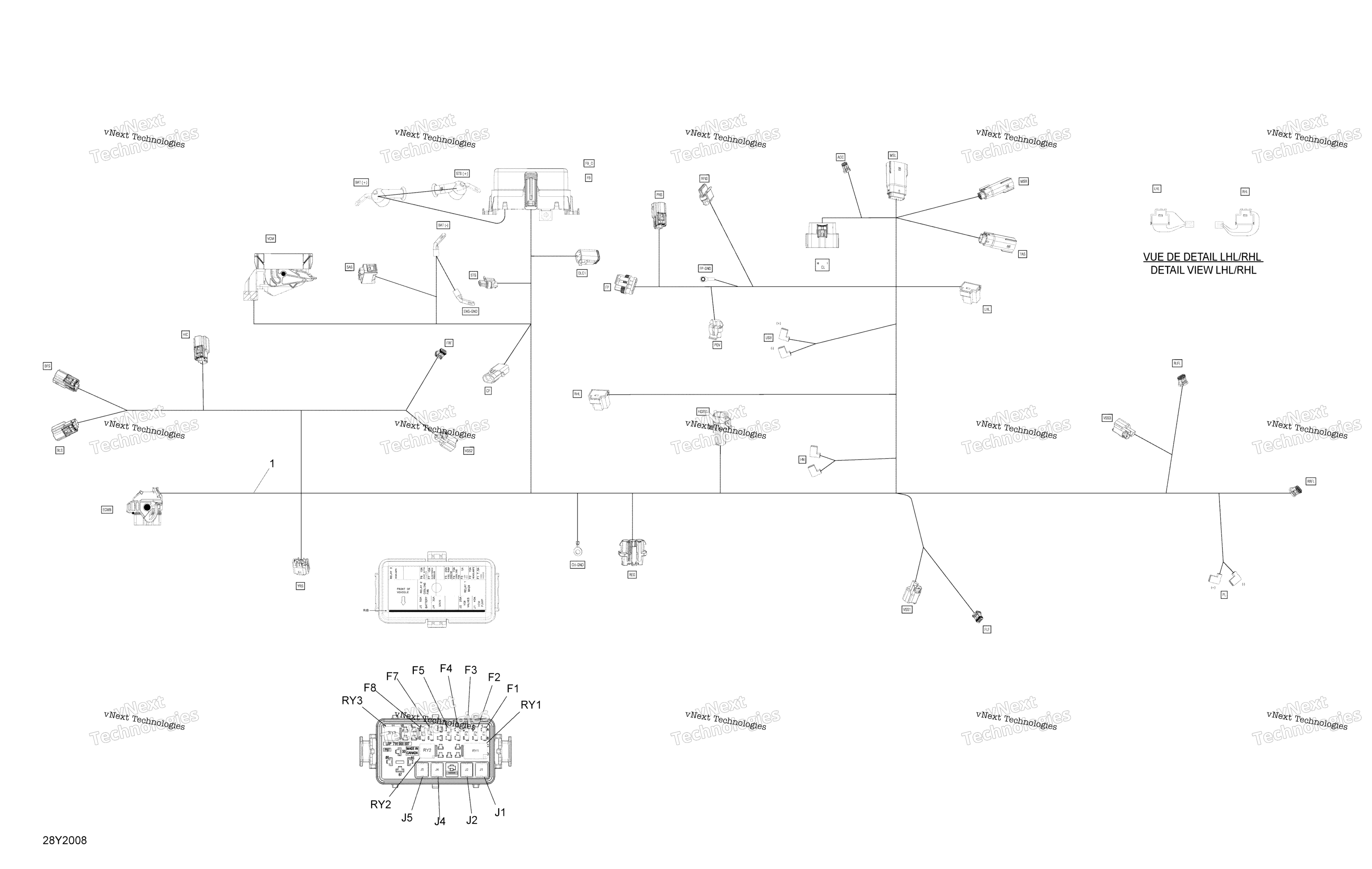Электрооборудование Harness Main 710006898 - North America