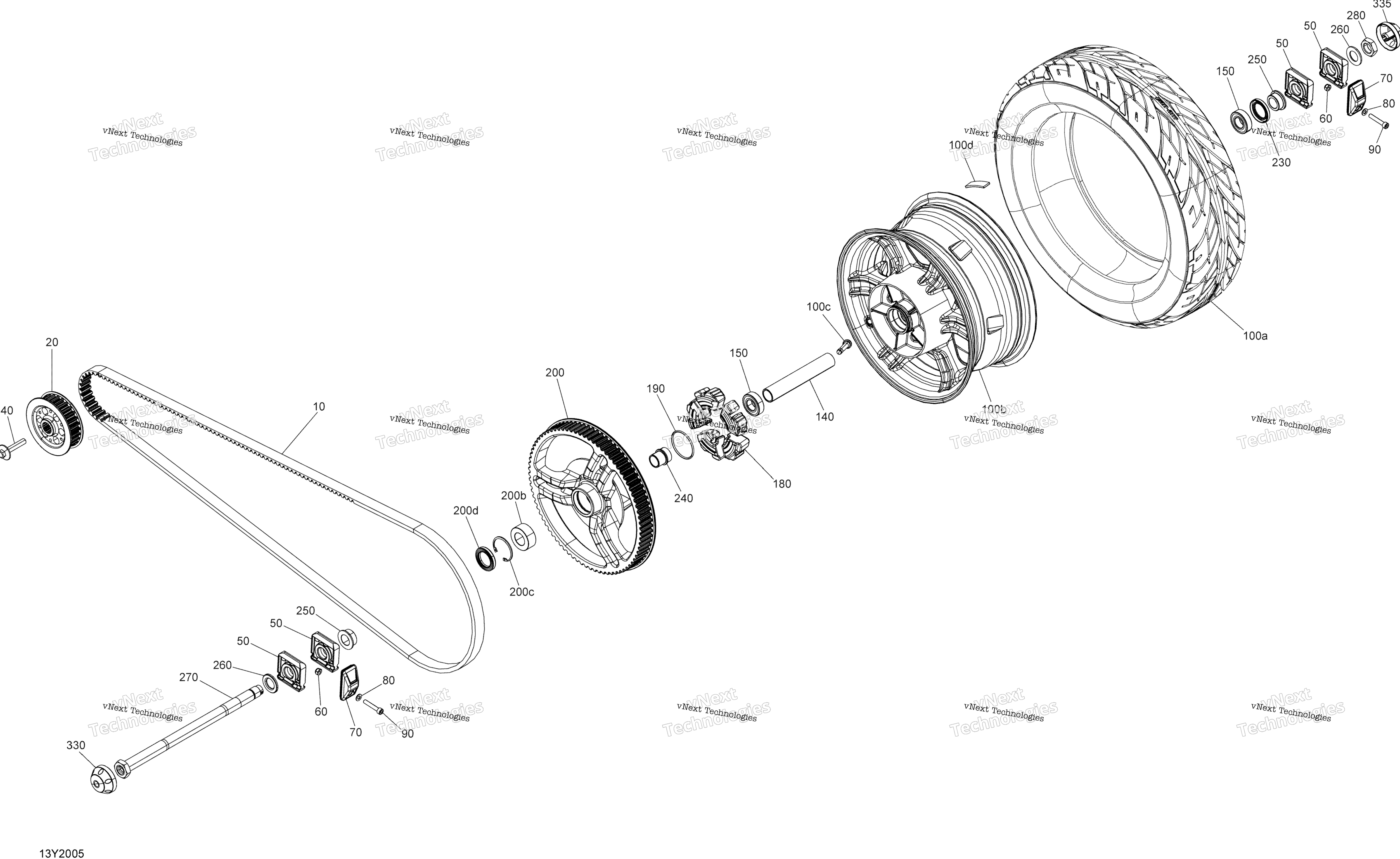 Привод System, Rear