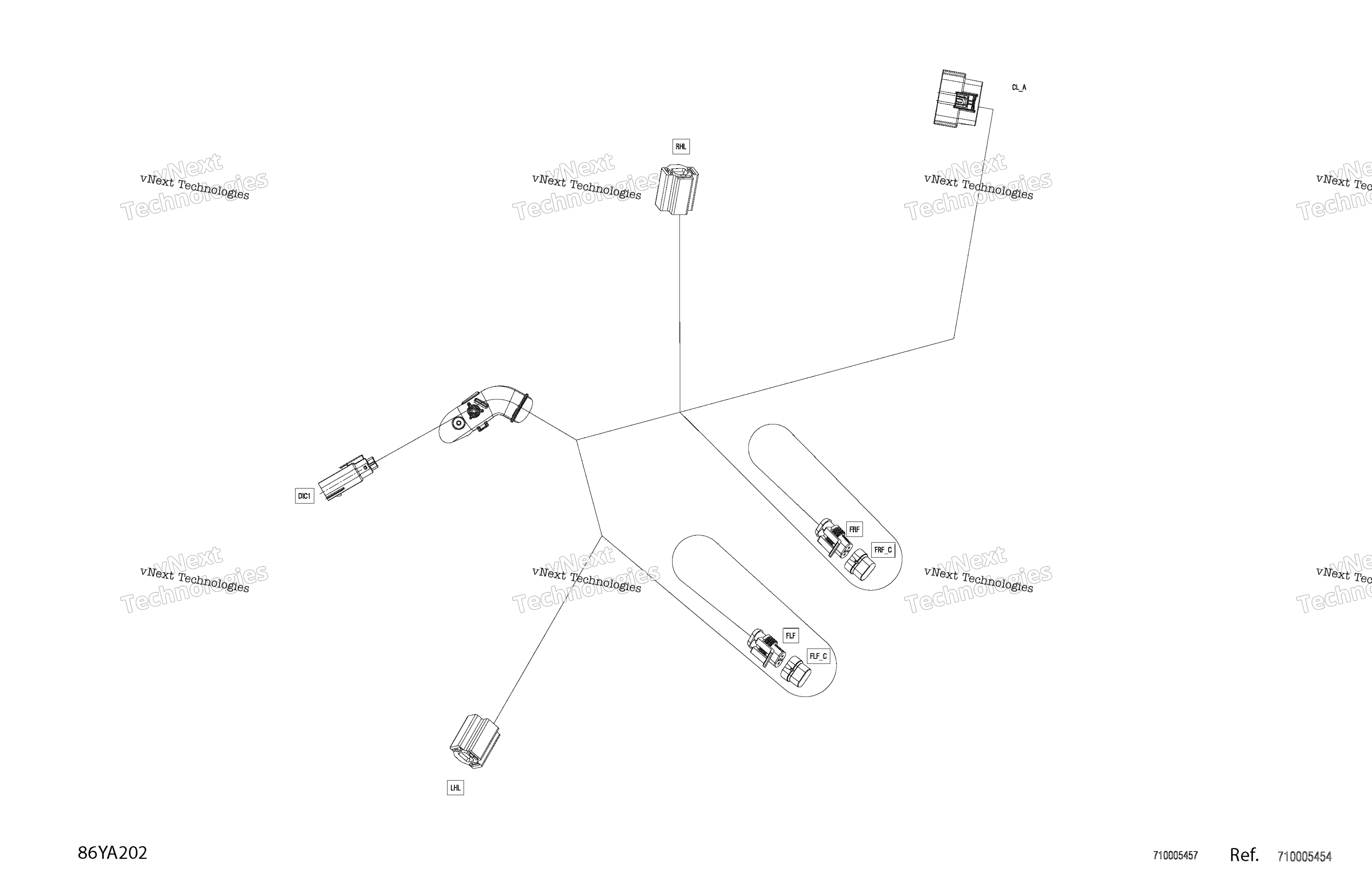 Электрооборудование - Wiring Harness Console - 710005454 - North America