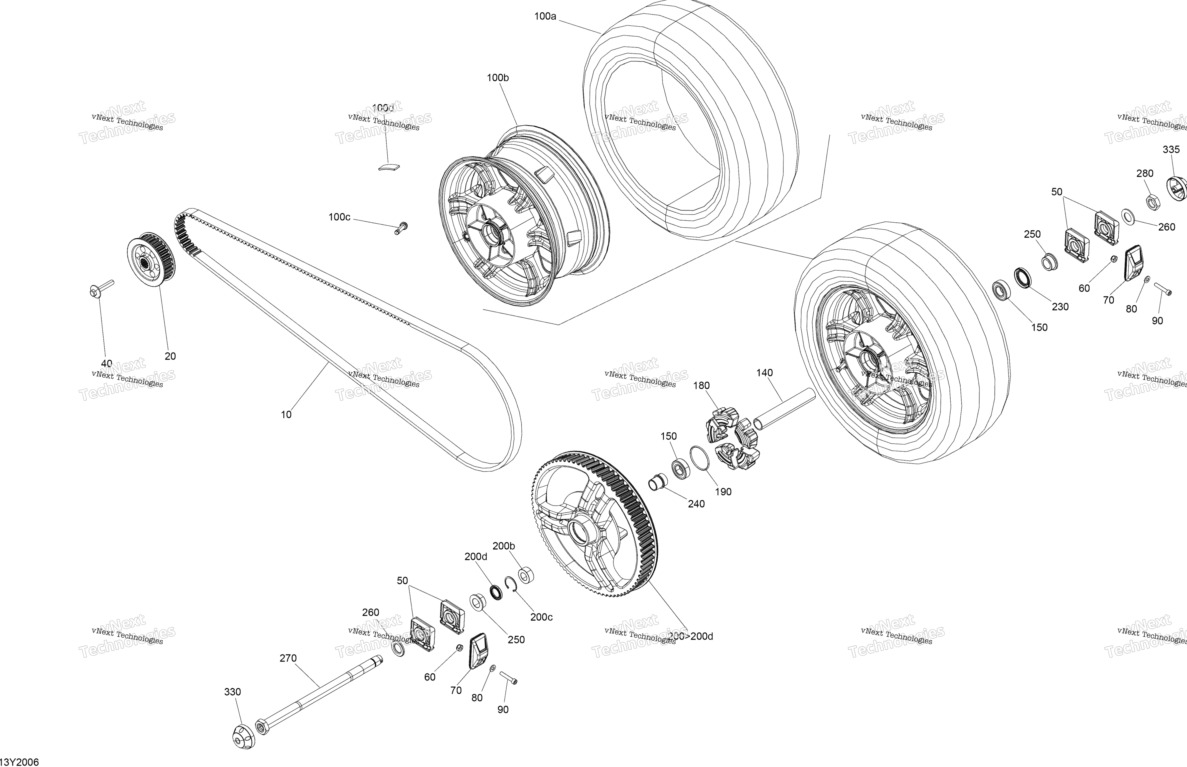 Привод System, Rear