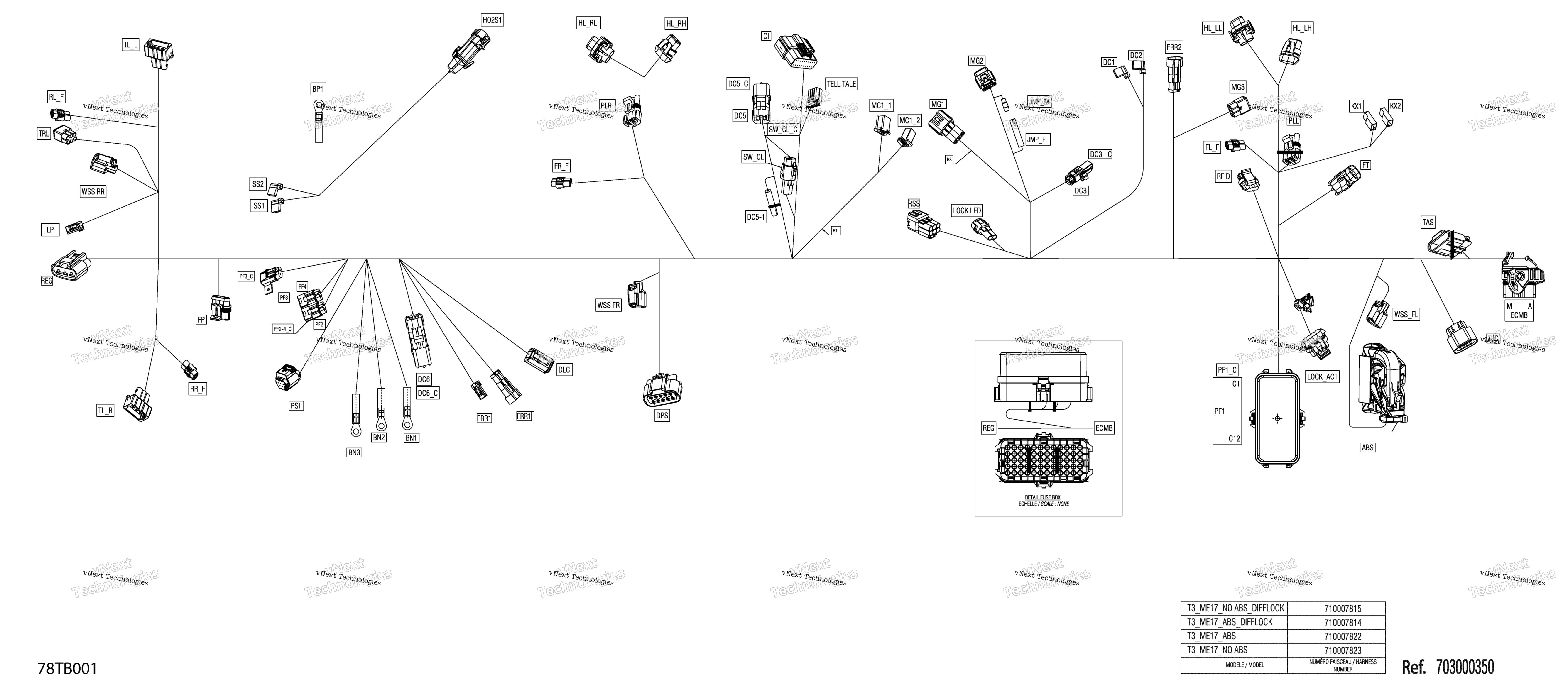 Электрооборудование - Main Harness - 710007815