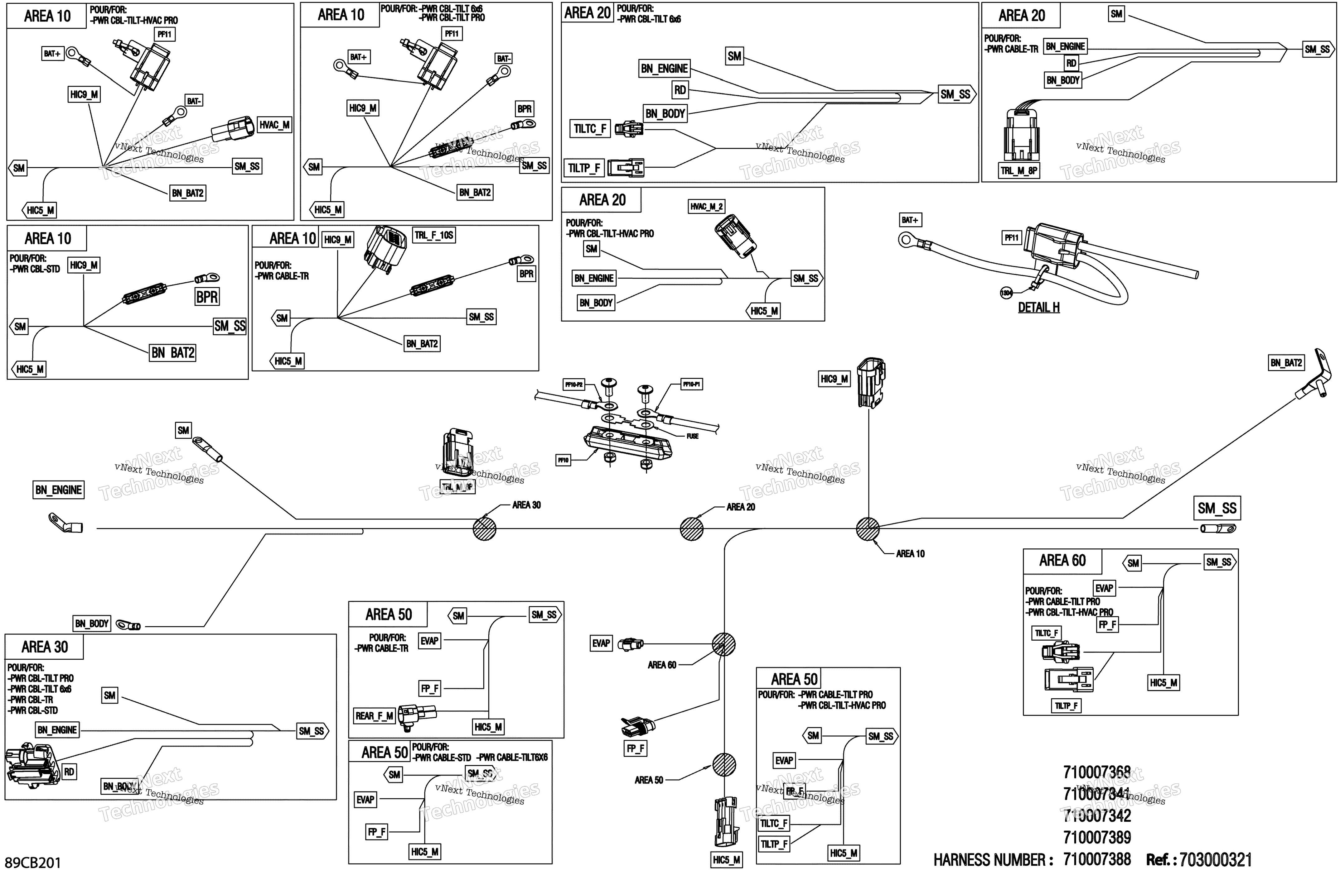 Электрооборудование - Voltage Regulator Wiring Harness - 710007388 - Model Without Abs