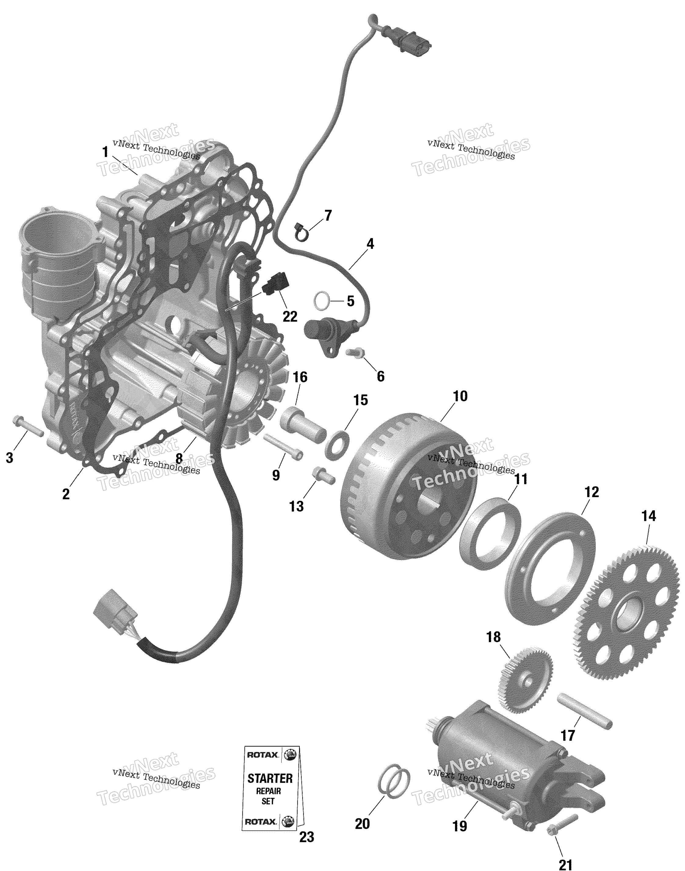Rotax Magneto и Electric Starter Turbo Rr