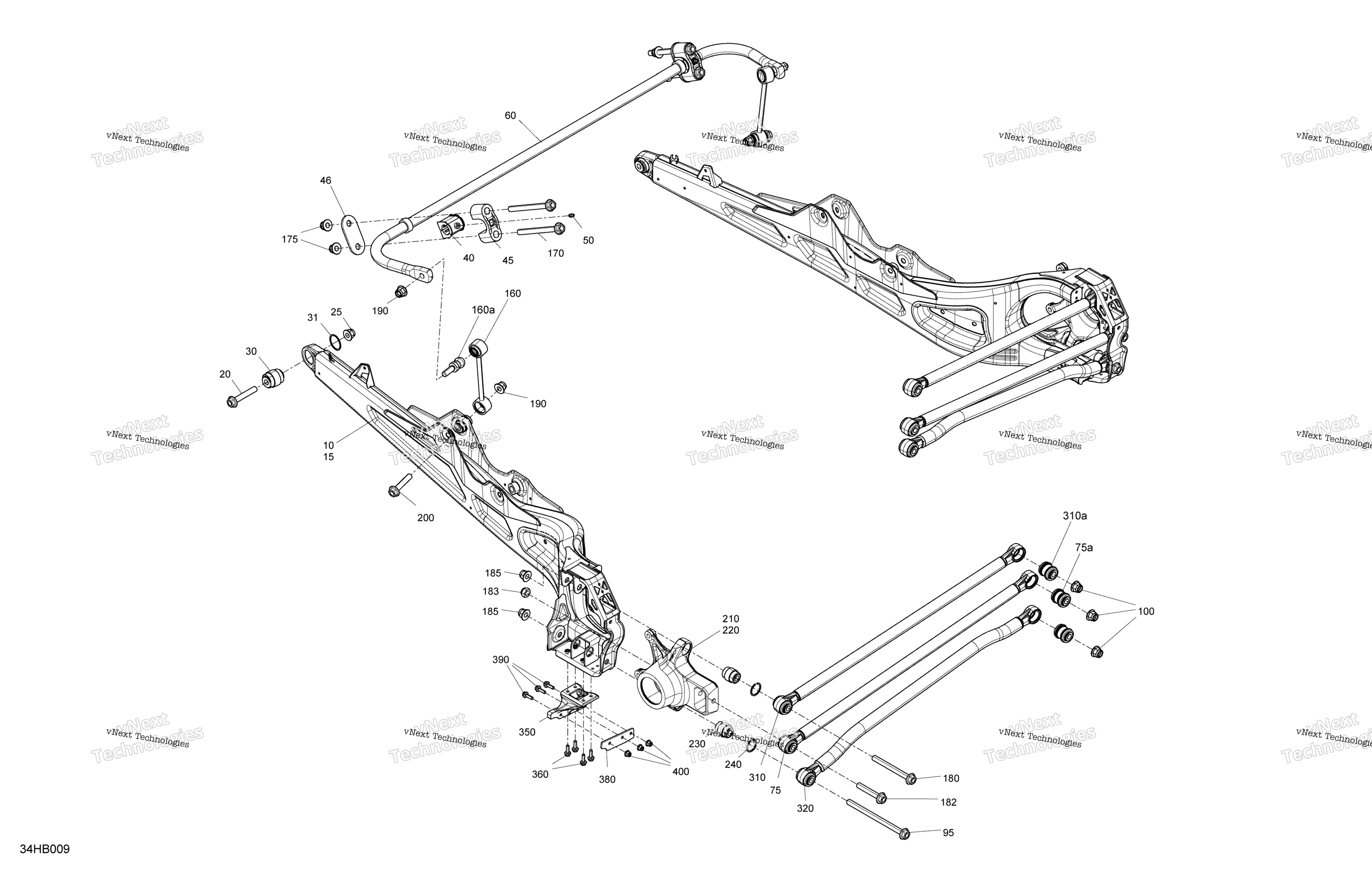 Подвеска - Rear Components - 72 Inches Width