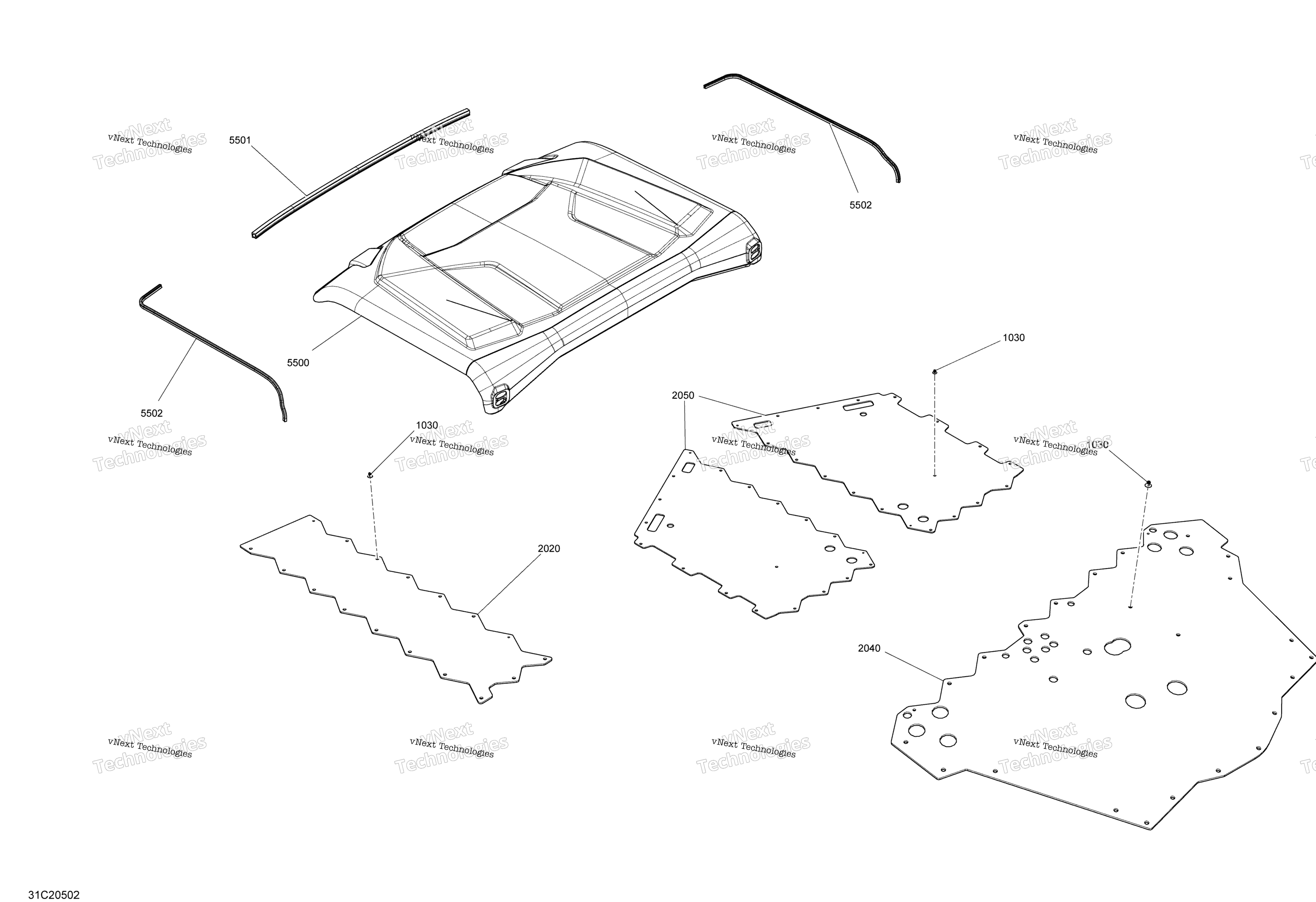 кузов Skid Plate Xt