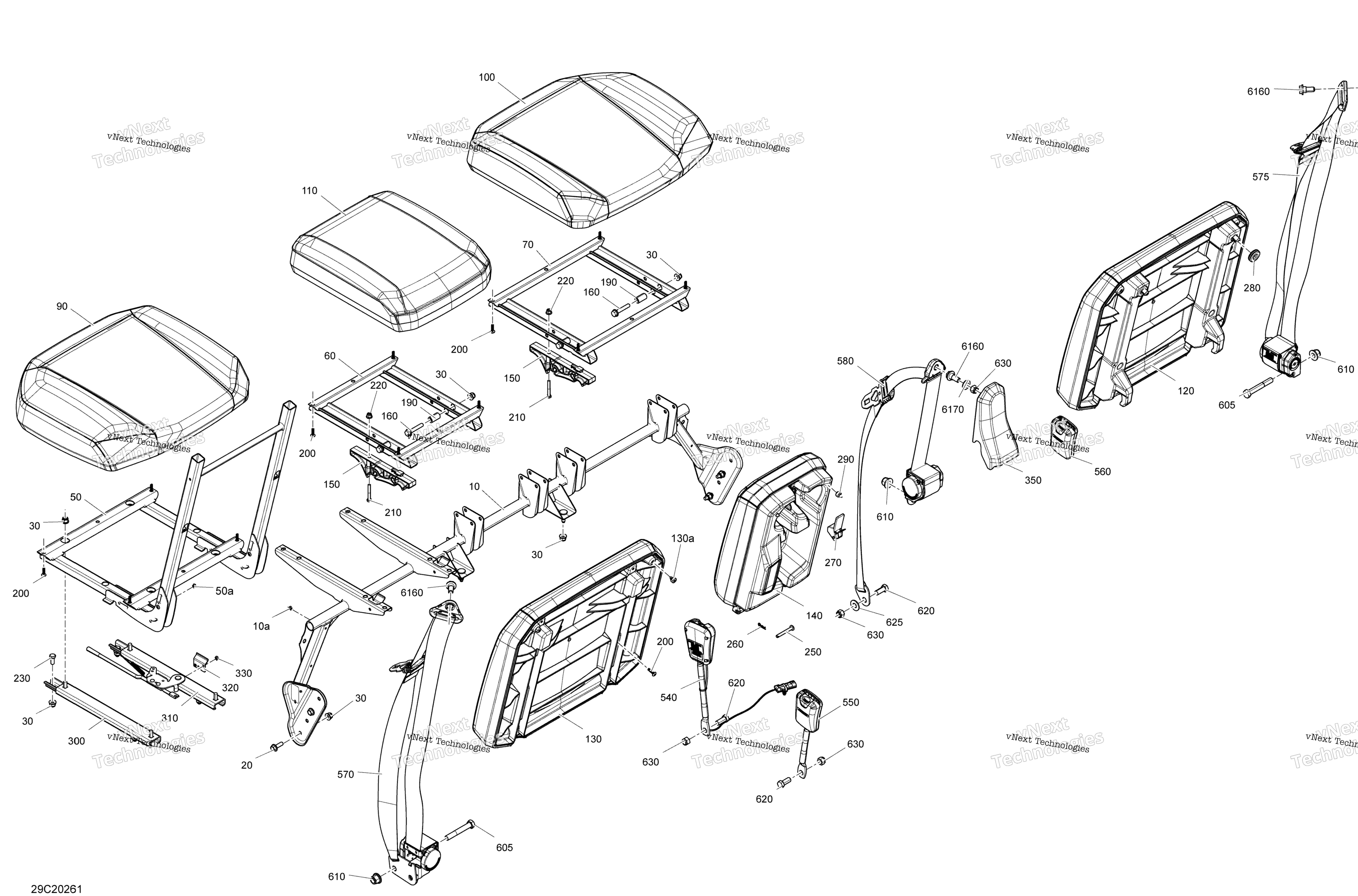 сиденье передний Section Xt