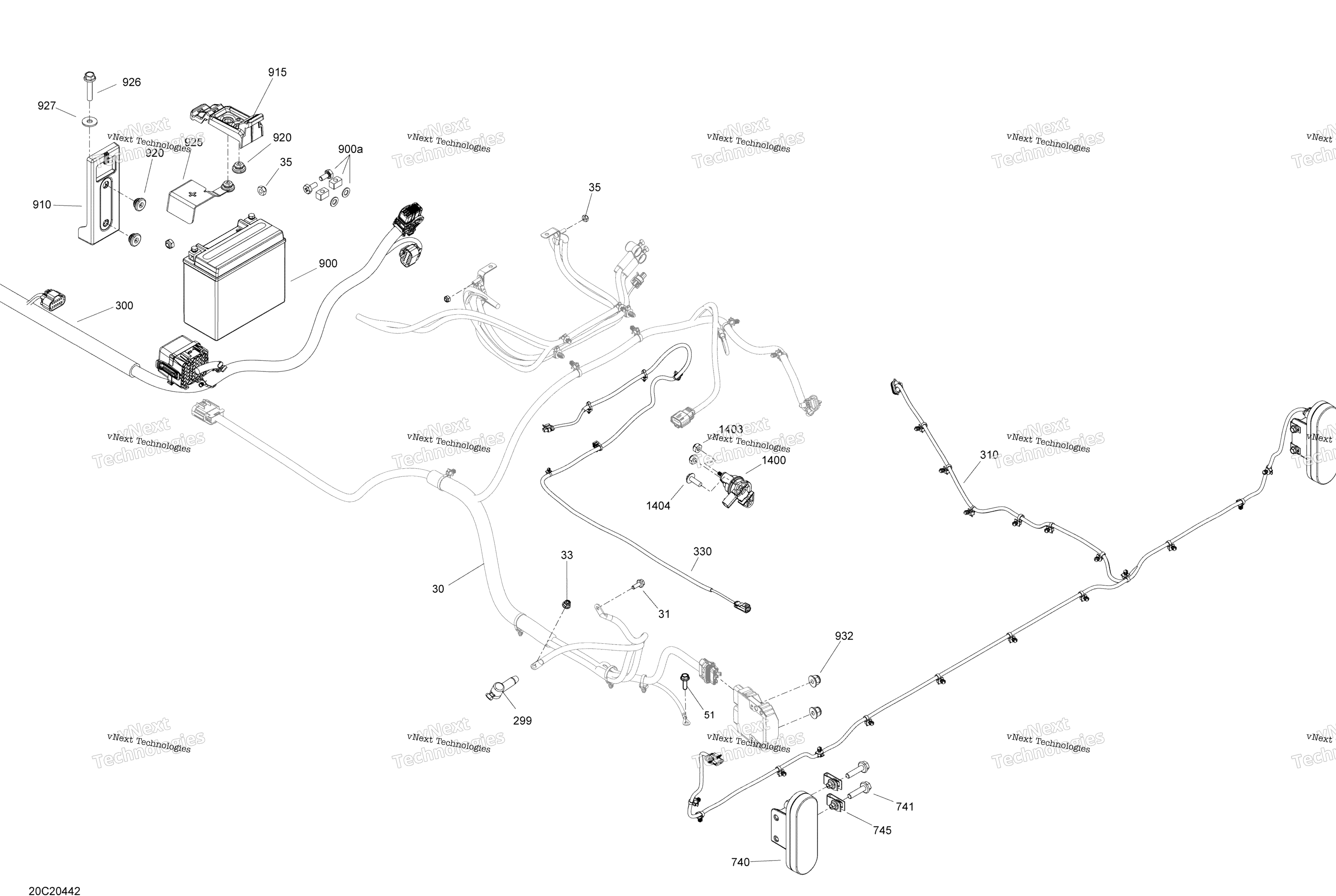 Электрооборудование - System - Rear Section