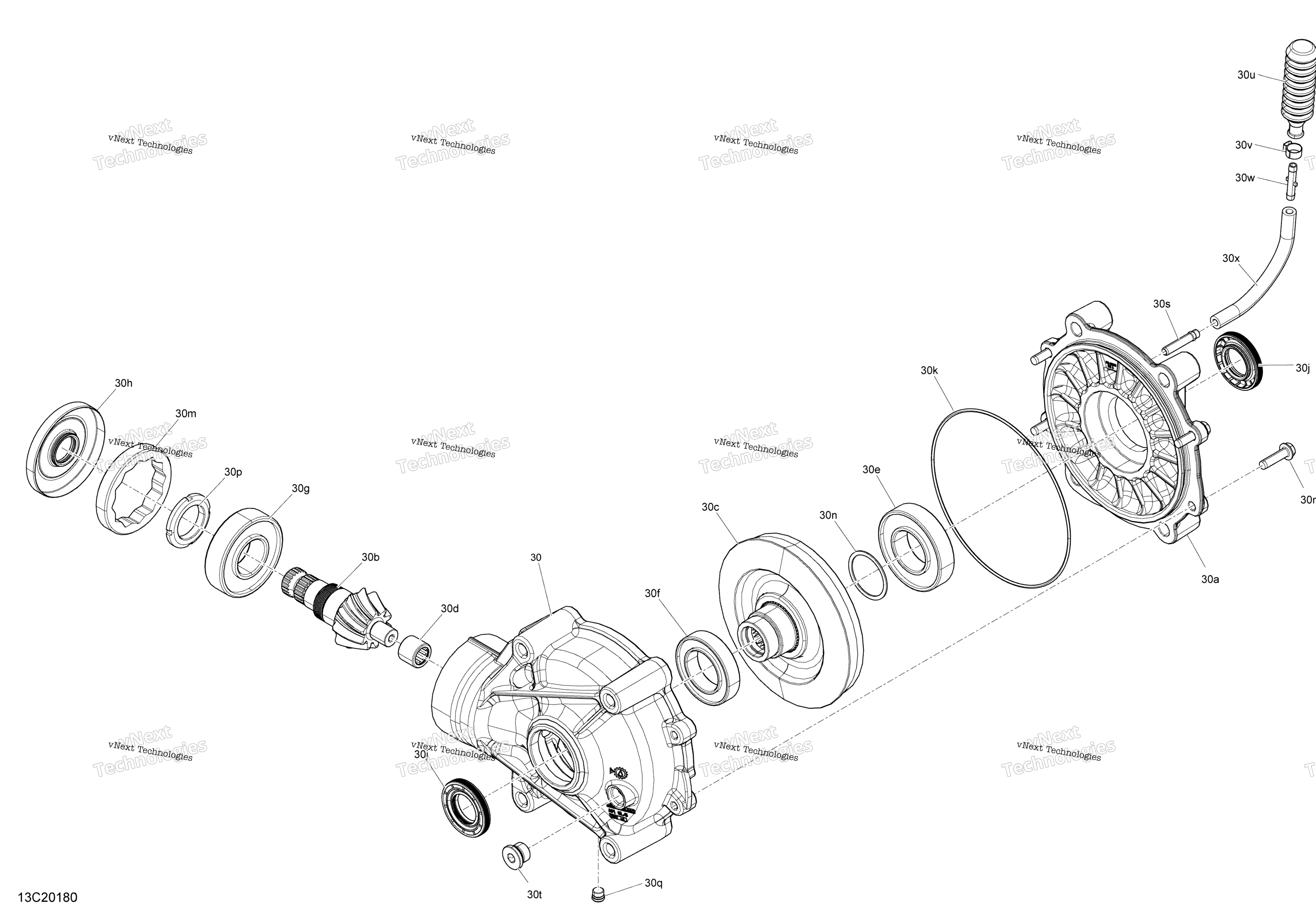 Задняя часть Drive - Differential Parts